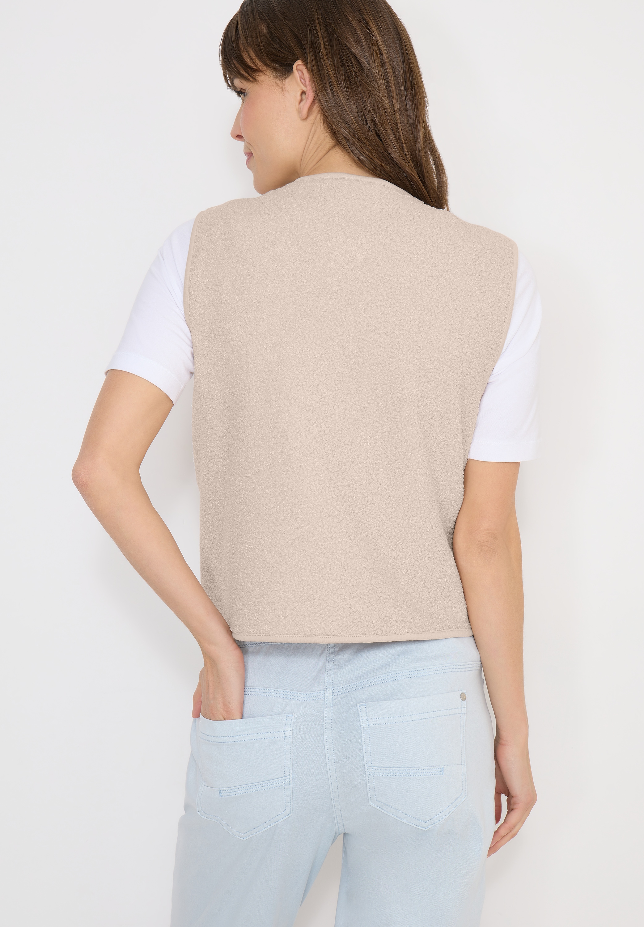 Cecil Gilet en fourrure »Curly fake Wool« in Woll-Optik