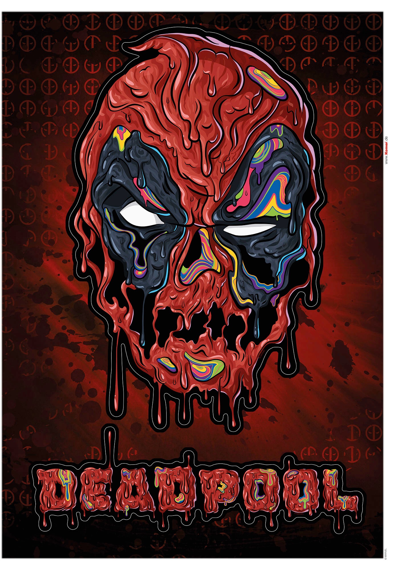 Image of Komar Wandtattoo »Deadpool Meltpool«, (2 St.), 50 x 70 cm bei Ackermann Versand Schweiz