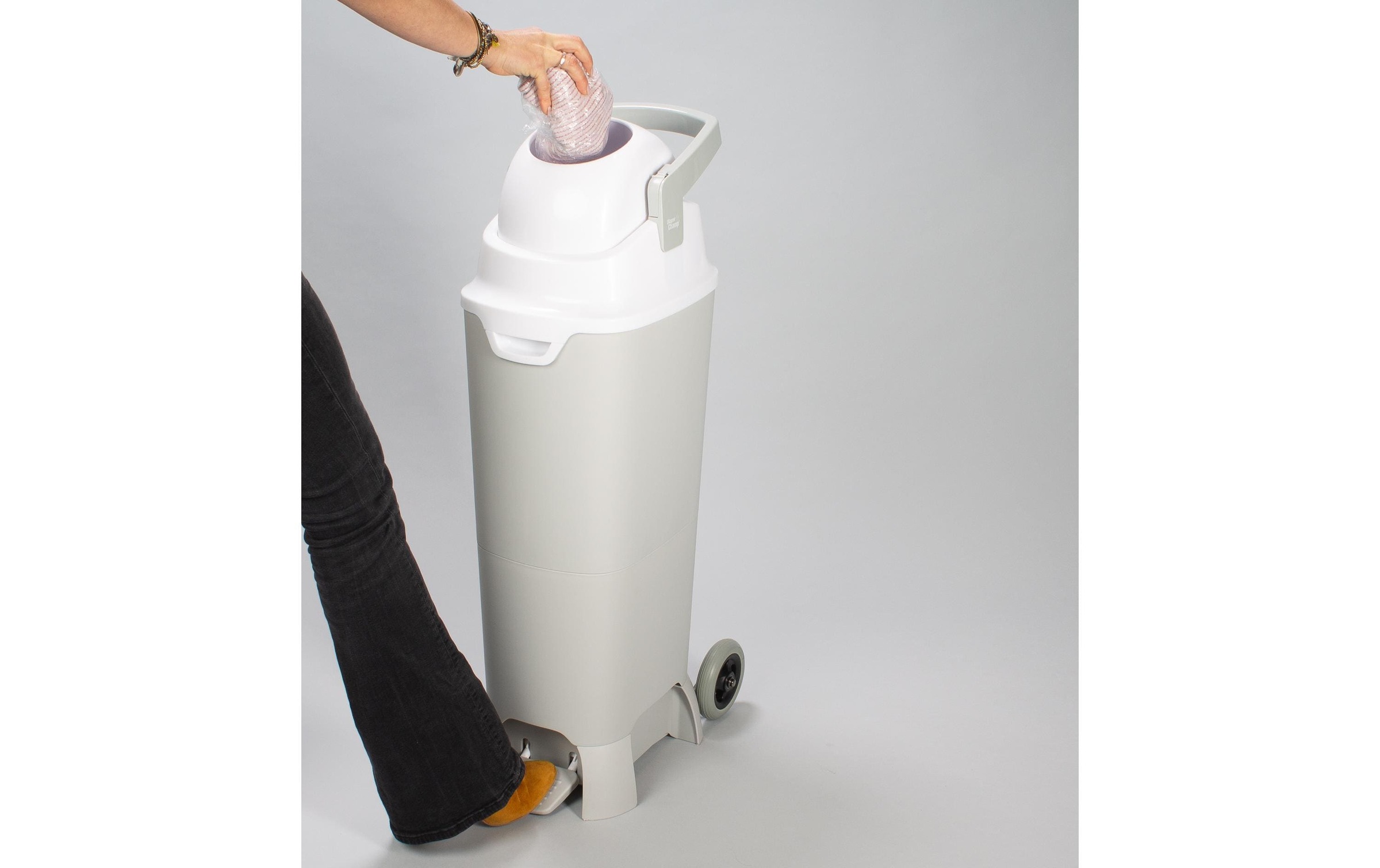 Windeleimer »Diaper Champ One Maxi Handsfree plus 120 l Silberfarben«