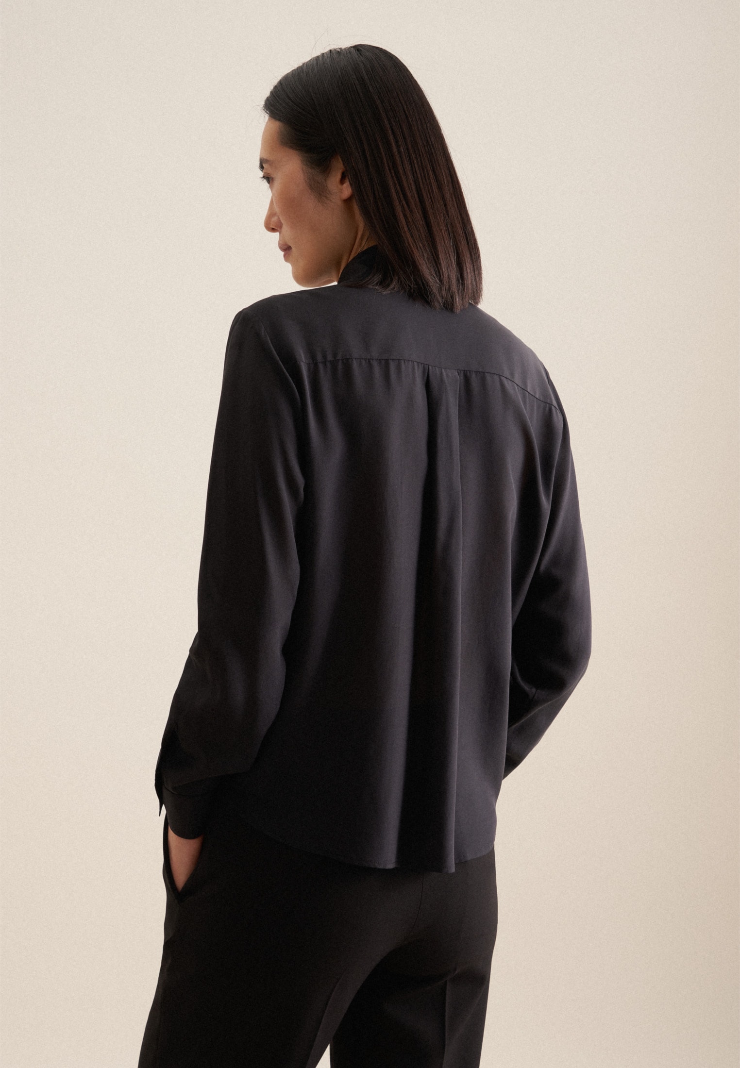 seidensticker Hemdbluse, 1/1 Kragen Uni