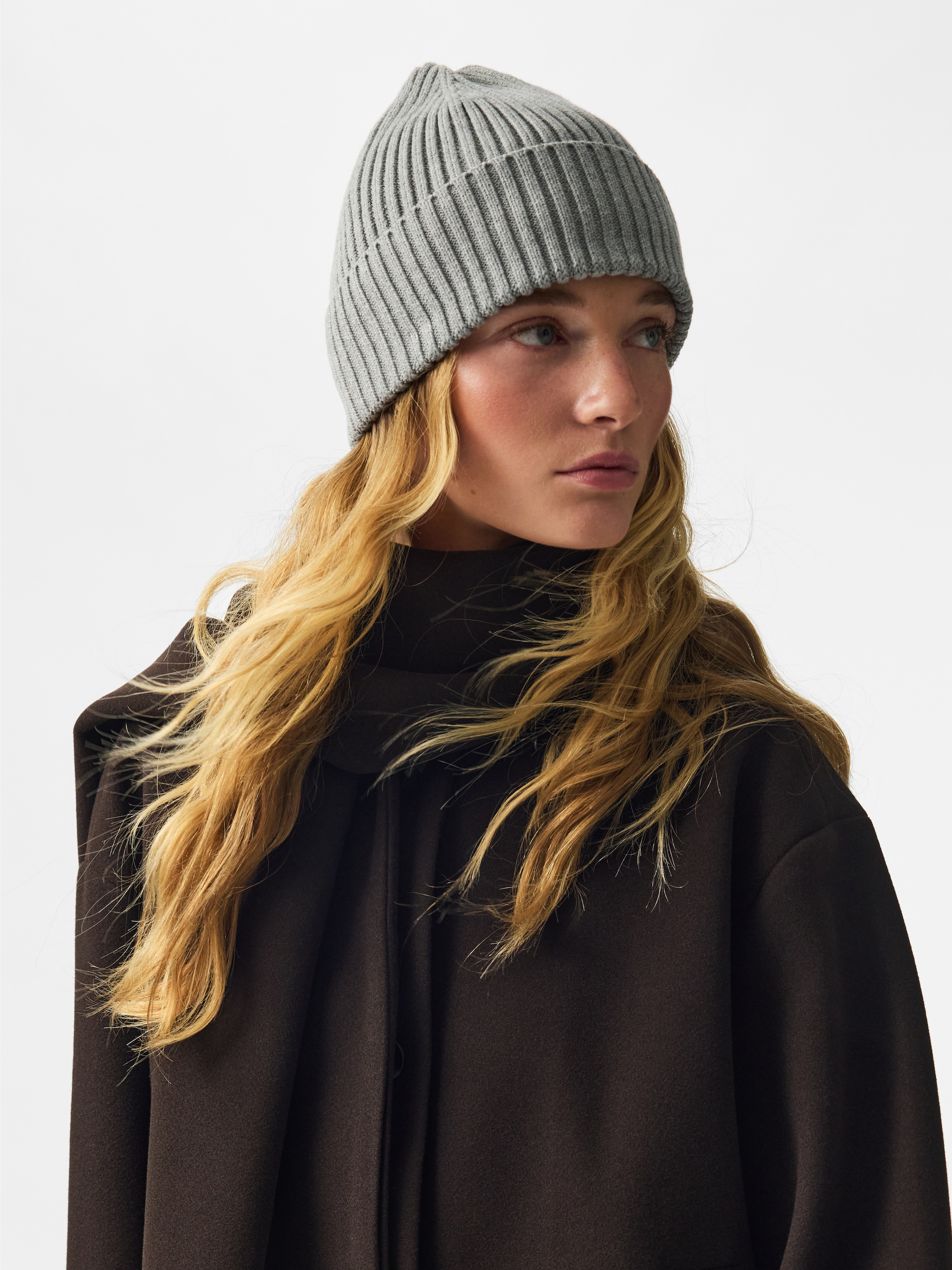 pieces Bonnet tricoté »PCSVEA HOOD NOOS BC« Baumwolle