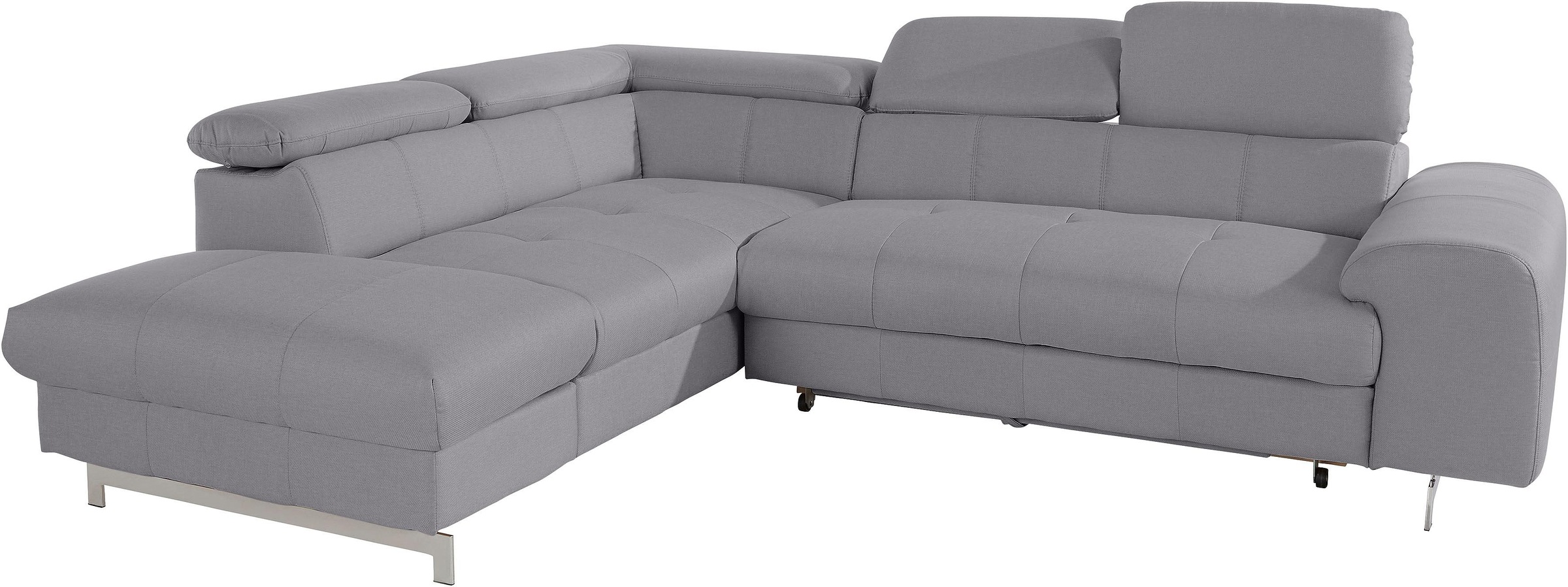 COTTA Ecksofa »Chef L-Form«, mit Kopfteilverstellung, wahlweise mit Bettfunktion