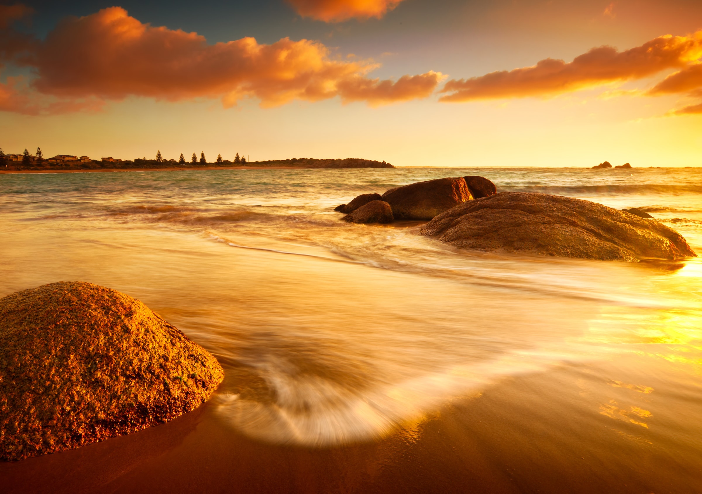 Image of Papermoon Fototapete "Sun Tintes Beach" glatt