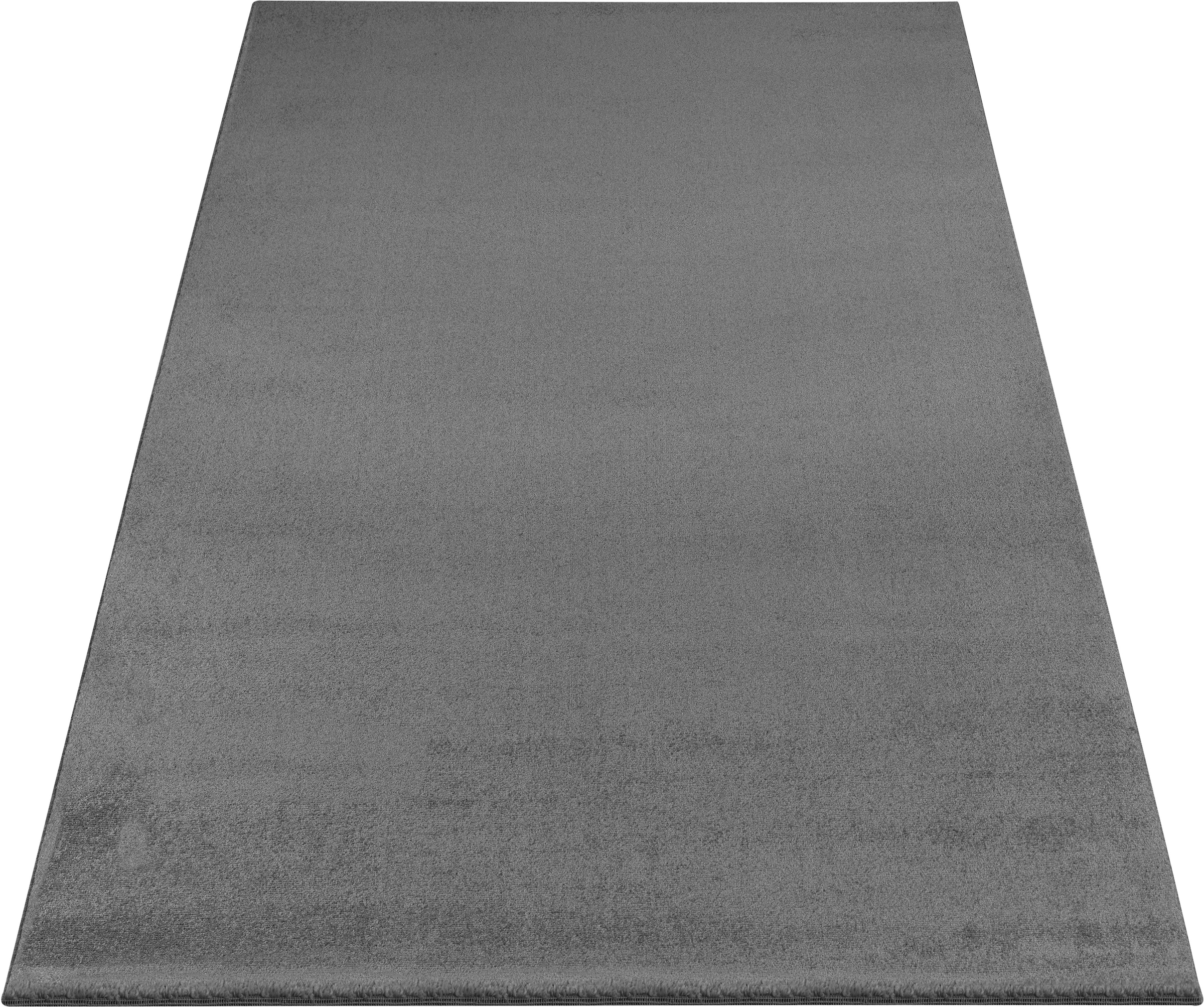 my home Teppich »Kurzflor-Webteppich GRANADA 4800, uni Soft Touch«, rechteckig, 20 mm Höhe, leichter Glanz, auch in rund, Wohnzimmer, Schlafzimmer, Kinderzimmer