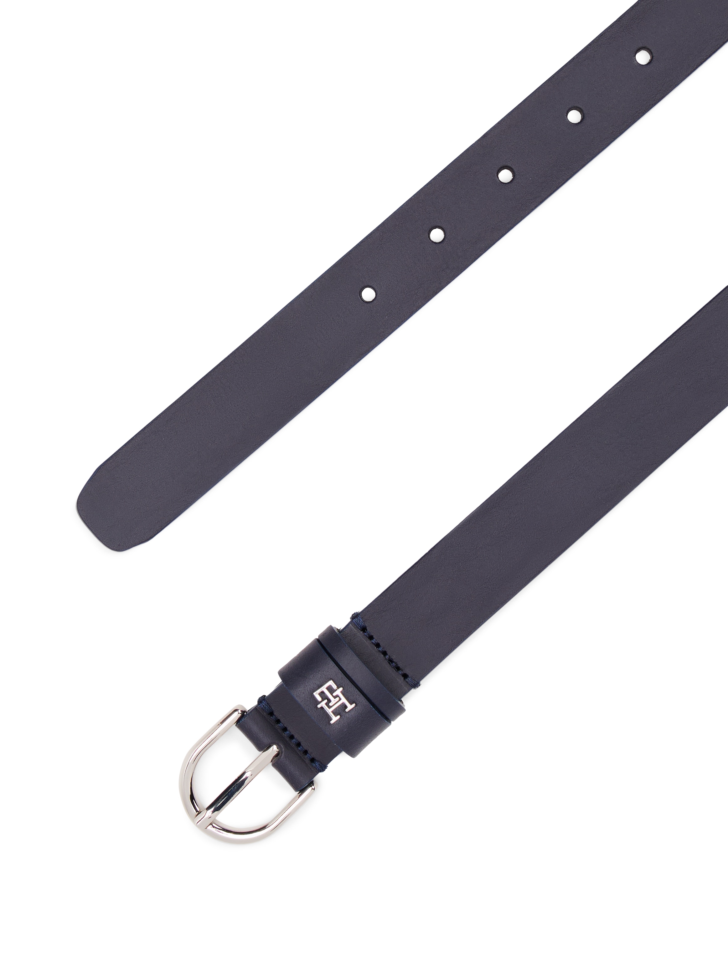 Tommy Hilfiger Ledergürtel »ESSENTIAL EFFORTLESS 2.5 SV«, Einfachdornschliesse, Metallemblem