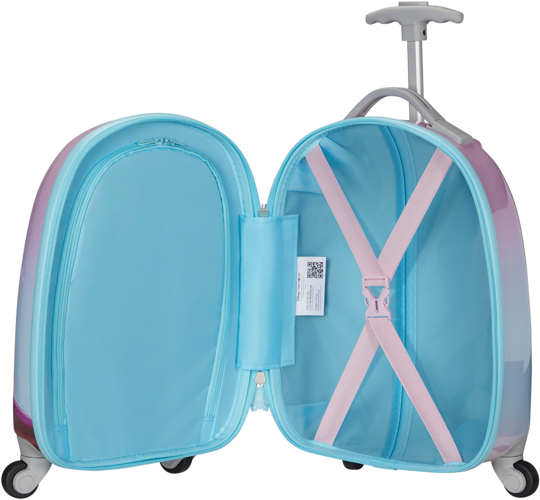 Samsonite Kinderkoffer »Disney Ultimate 2.0, 46 cm, Frozen«, 4 Rollen, Kinderreisekoffer Kindertrolley Handgepäck Hartschalenkoffer