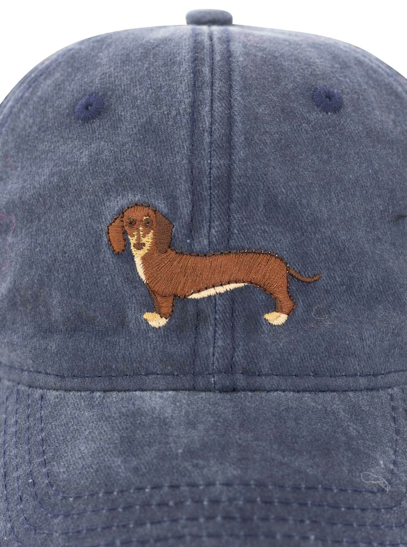 Zwillingsherz Casquette de baseball »"Dackel"« Dackelmotiv gestickt, moderner Vintage Look