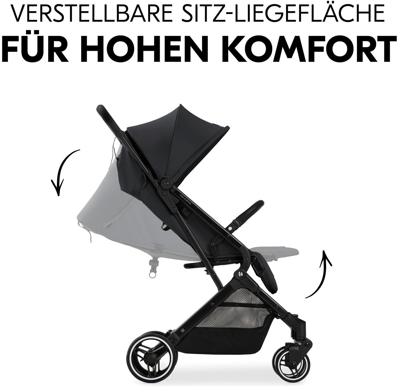 Hauck Kinder-Buggy »Travel N Care Plus, black«, 22 kg