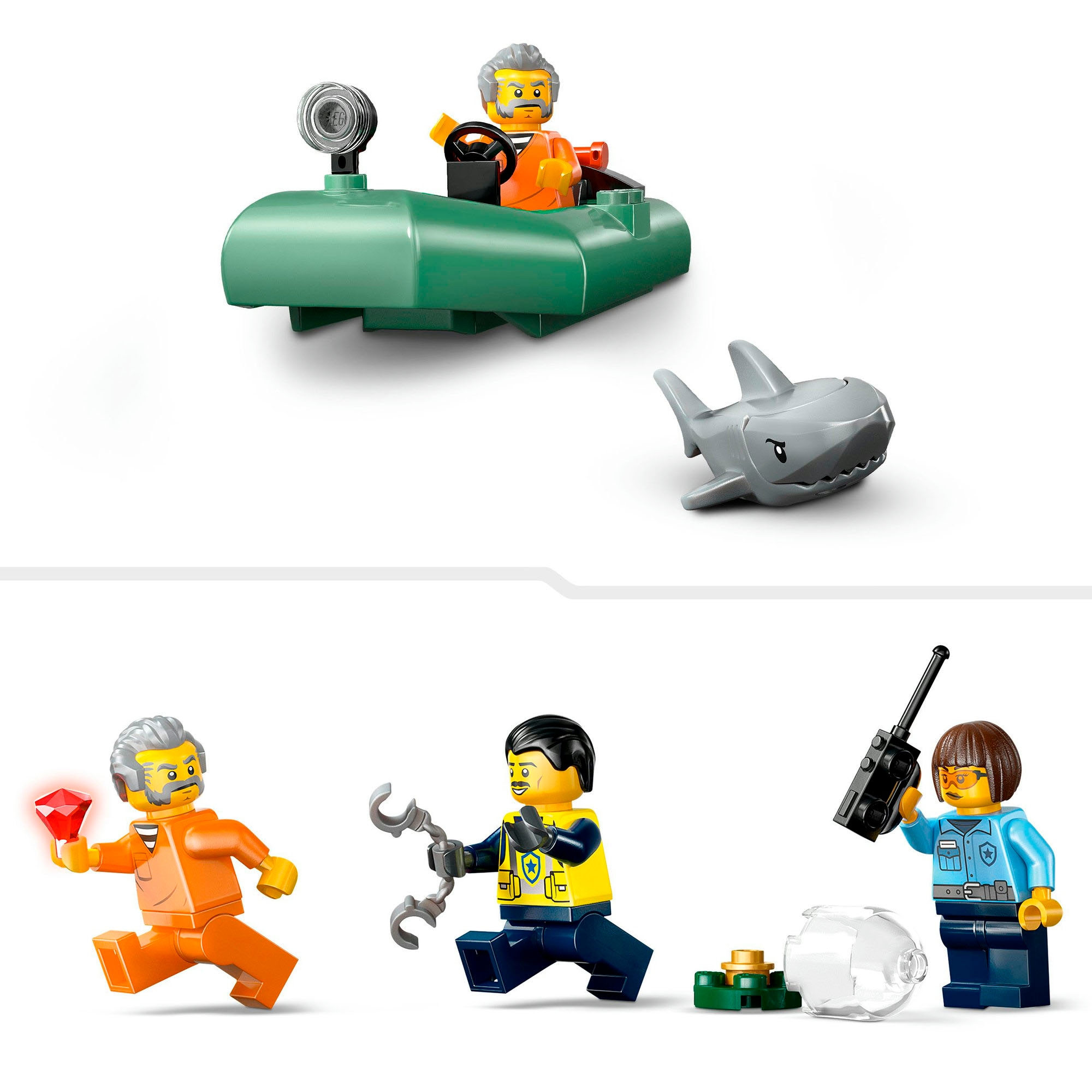 LEGO® Pions de construction »Verfolgungsjagd im Polizeiboot (60456), LEGO City« Made in Europe