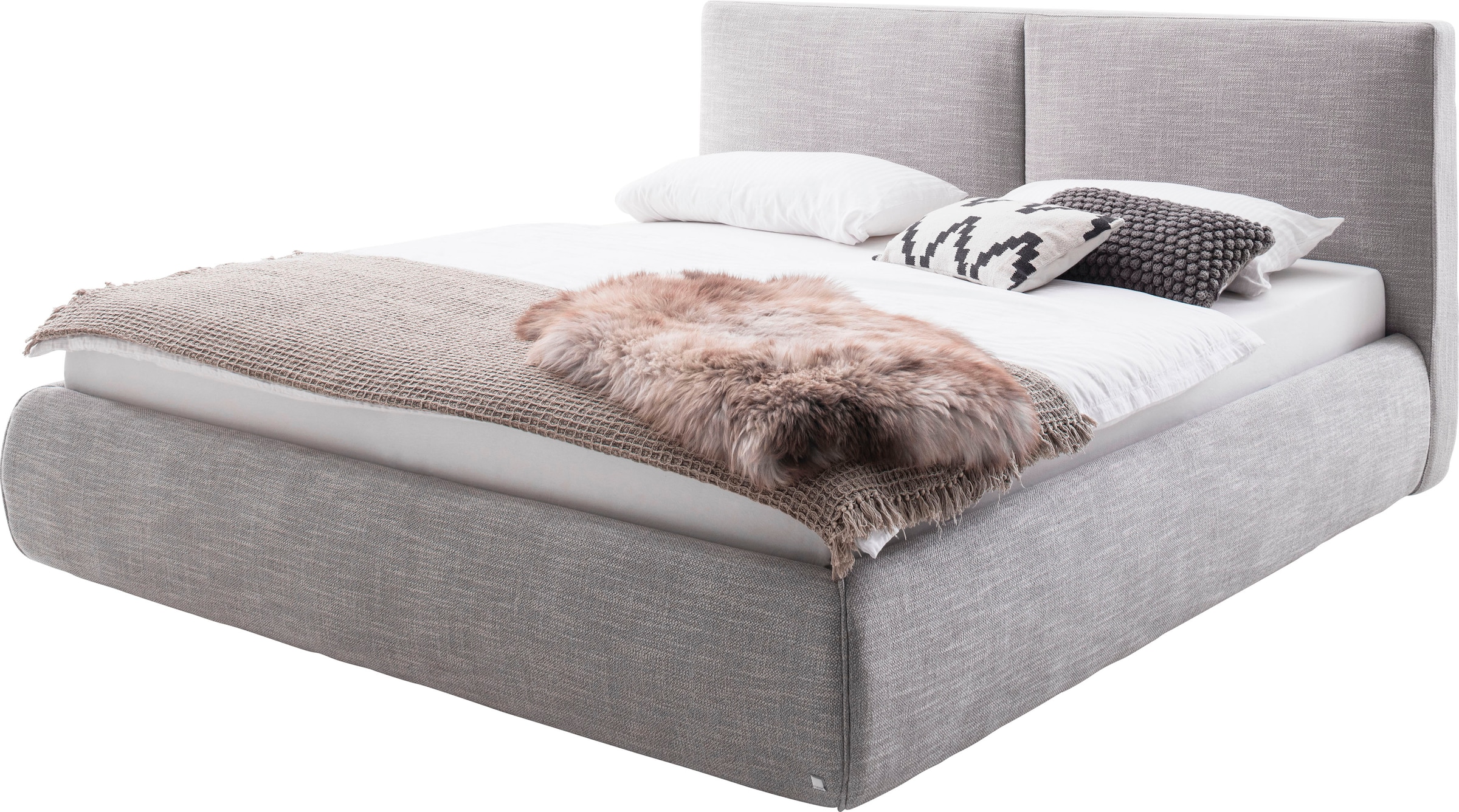 meise.möbel Lit rembourré »Atesio« Wahlweise mit Lattenrost, Matratze und Bettkasten