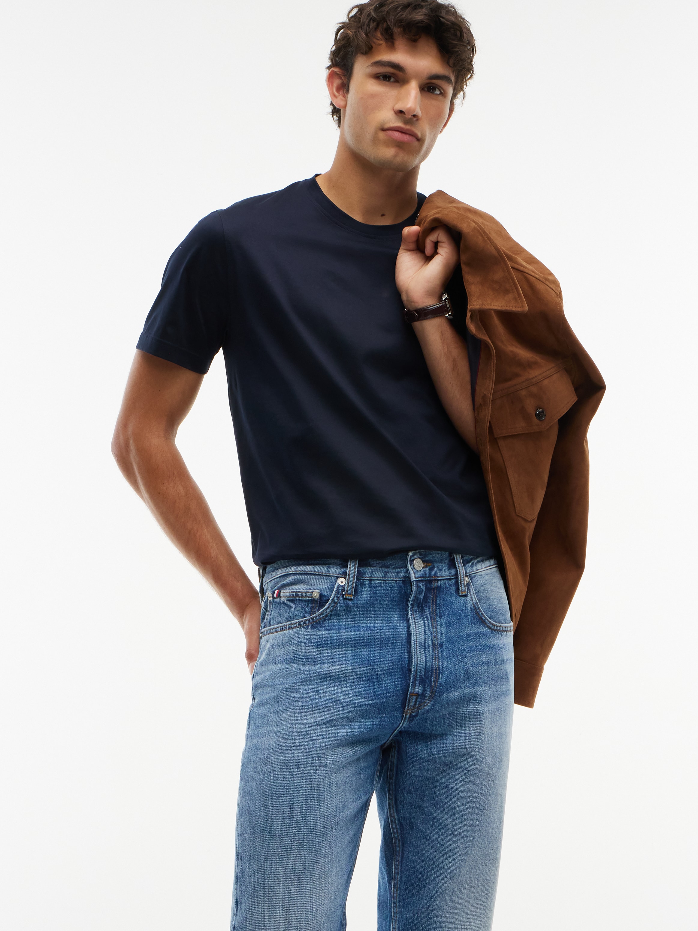 Tommy Hilfiger Jeans droit »DOVER REGULAR STRAIGHT« style 5 poches, avec effets usés