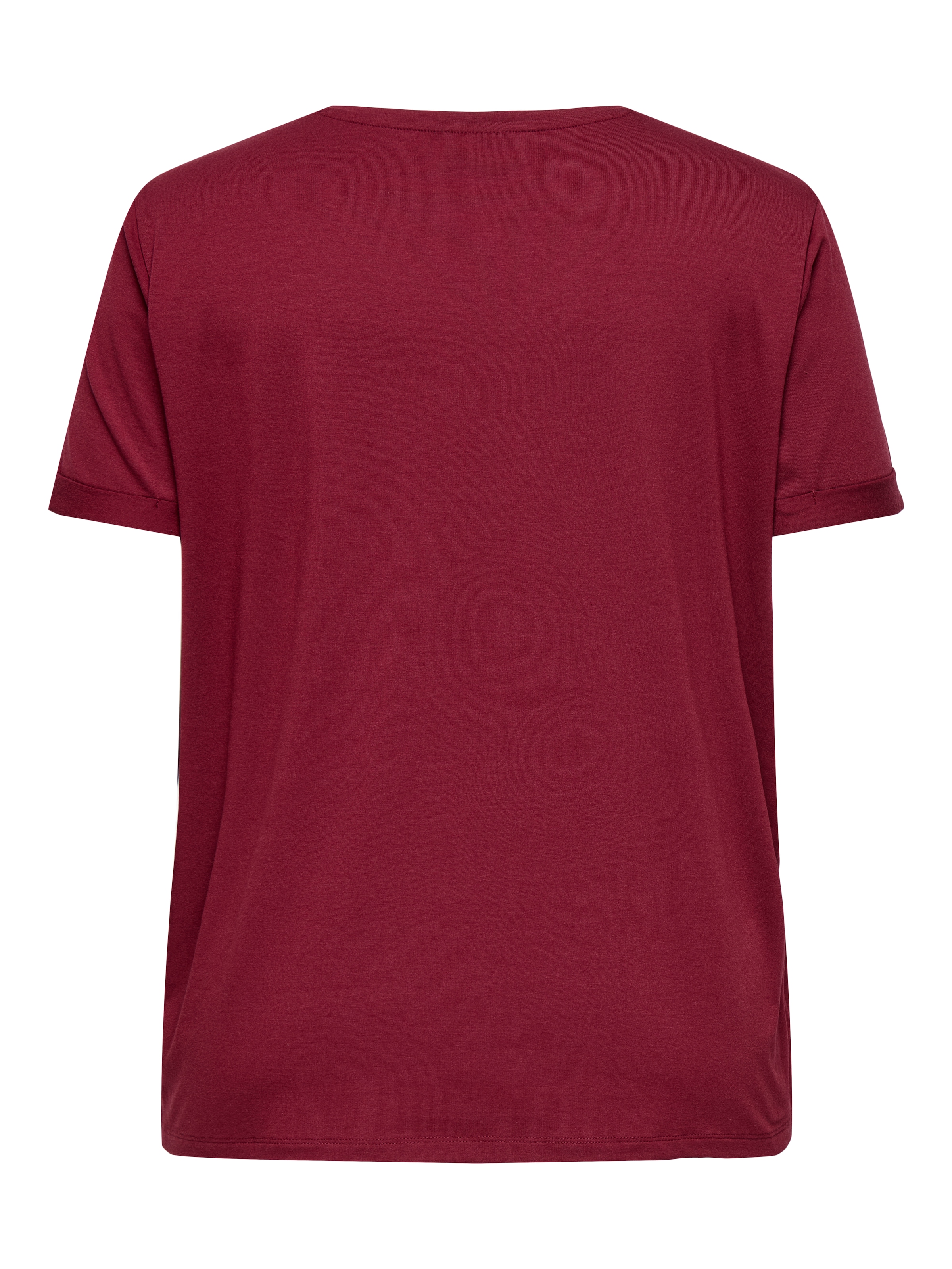 ONLY CARMAKOMA Kurzarmshirt »CARMOSTER S/S FOLD UP TOP JRS NOOS«