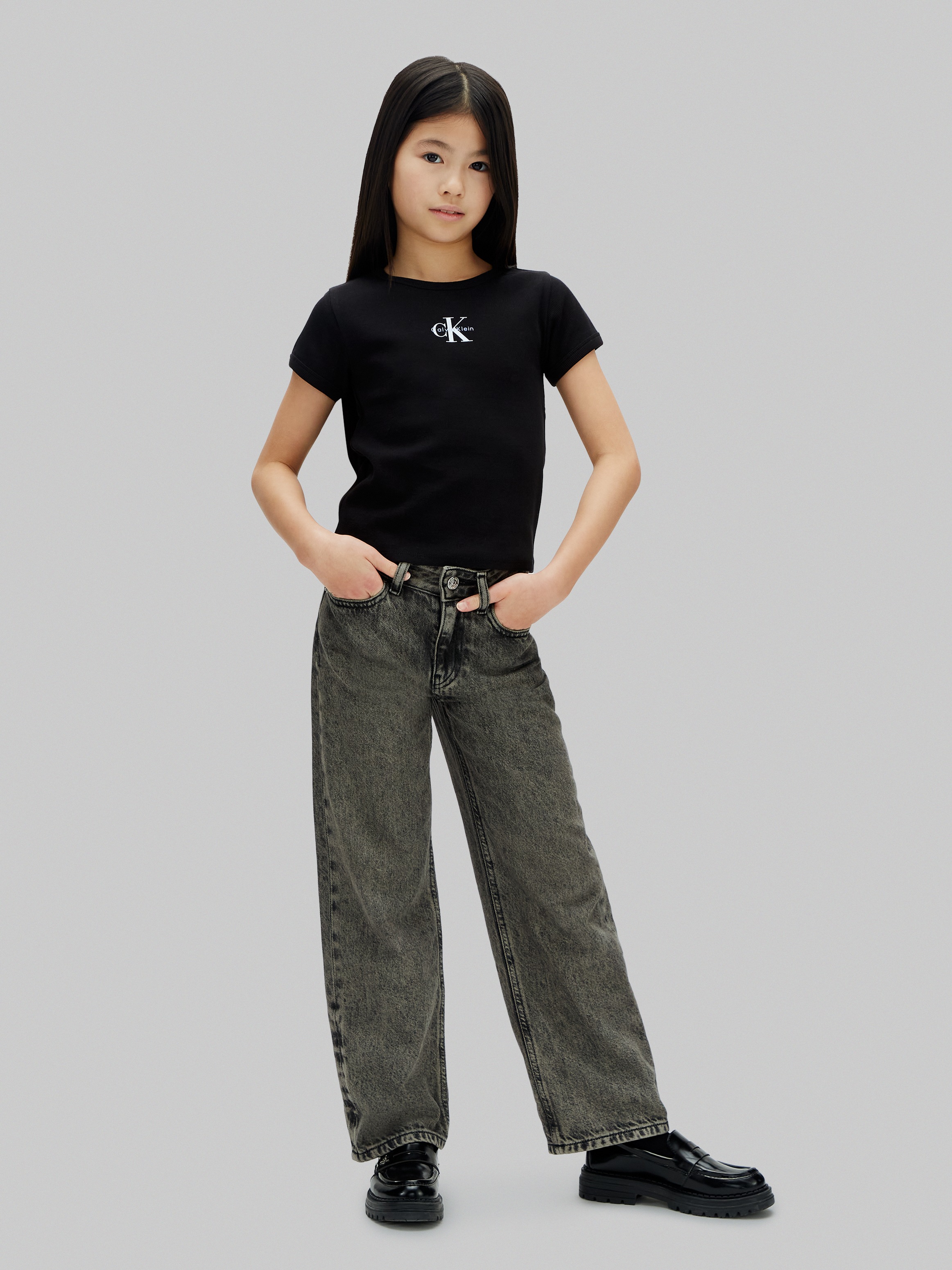 Calvin Klein Jeans T-Shirt »MONOLOGO BABY TEE« Regular fit für Kinder, mit Logoschriftzug