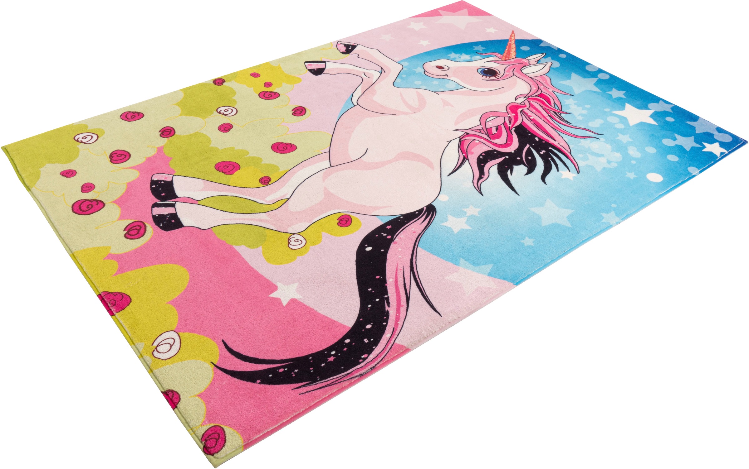 Image of Obsession Kinderteppich »My Juno 474«, rechteckig, 10 mm Höhe, Spielteppich, Motiv Einhorn, Kinderzimmer bei Ackermann Versand Schweiz