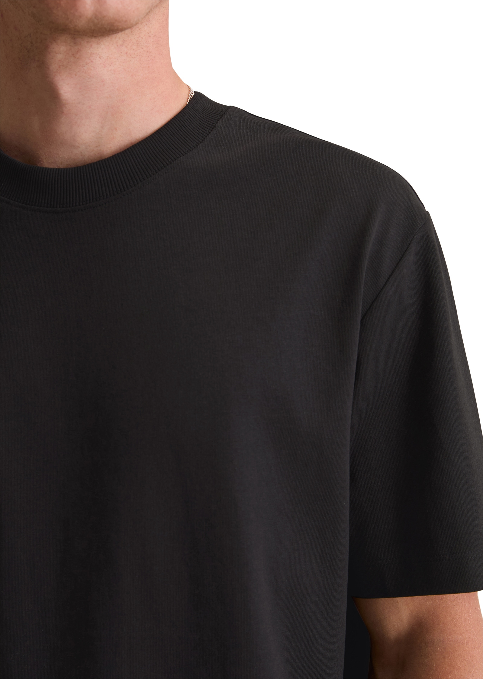 Marc O'Polo DENIM T-Shirt relaxed aus schwerem Bio-Baumwoll-Jersey