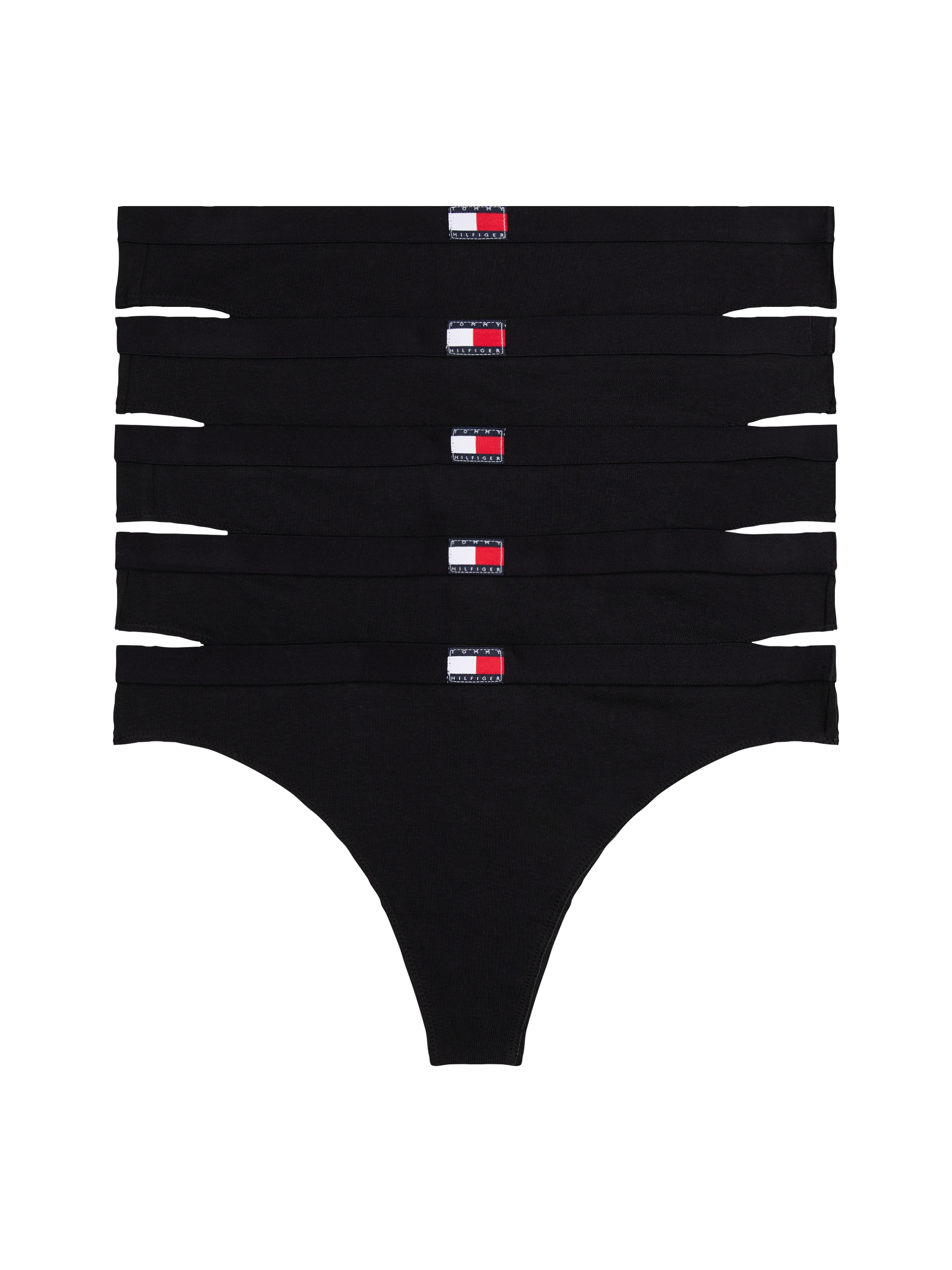 Tommy Hilfiger Underwear Tanga »5 PACK FLAG THONG«, (Packung, 5 St., 5er), mit Logo