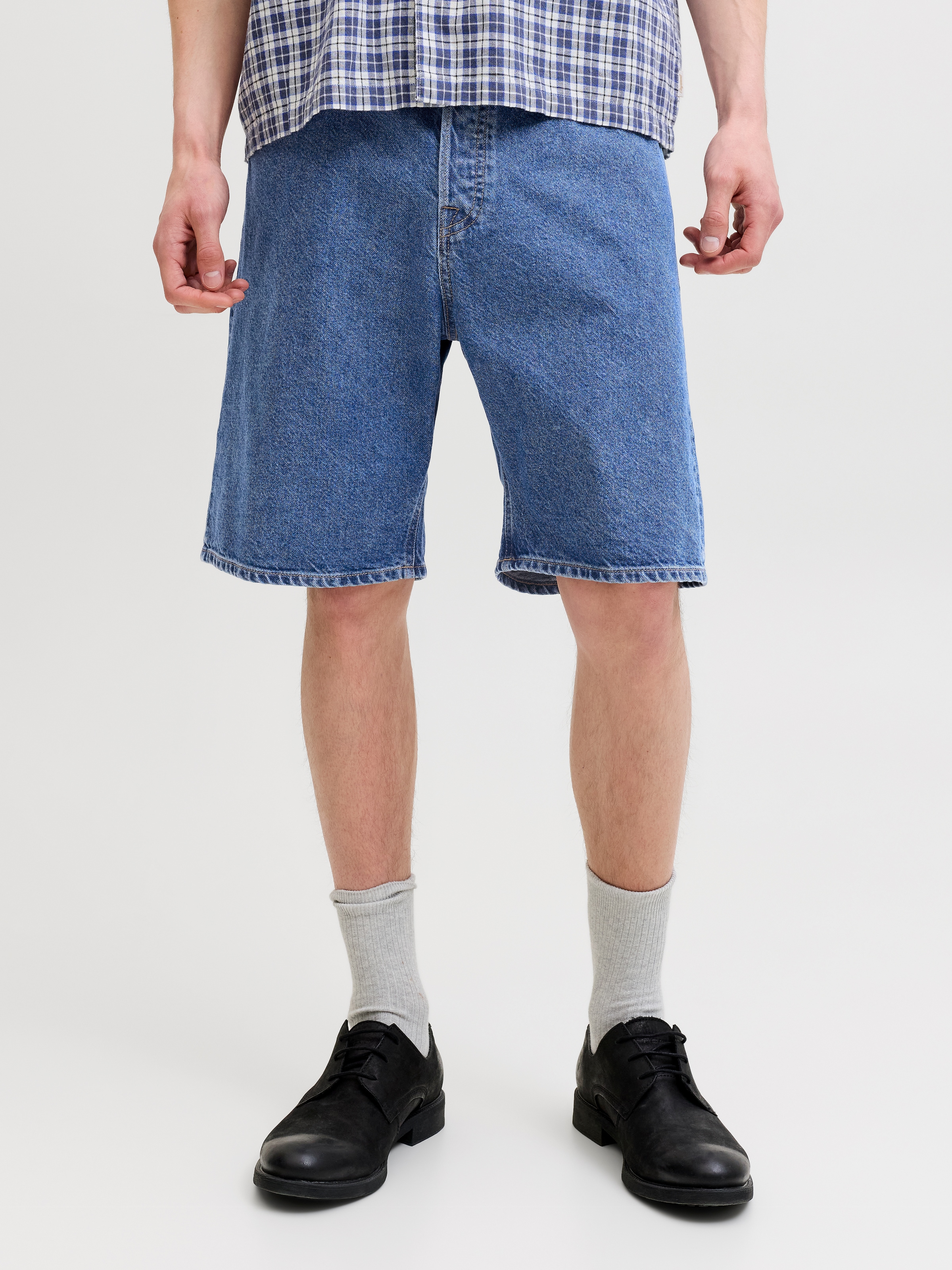 Image of Jack & Jones Jeansshorts "JJIALEX JJORIGINAL SHORT" Baumwolle, high waist, baggy fit