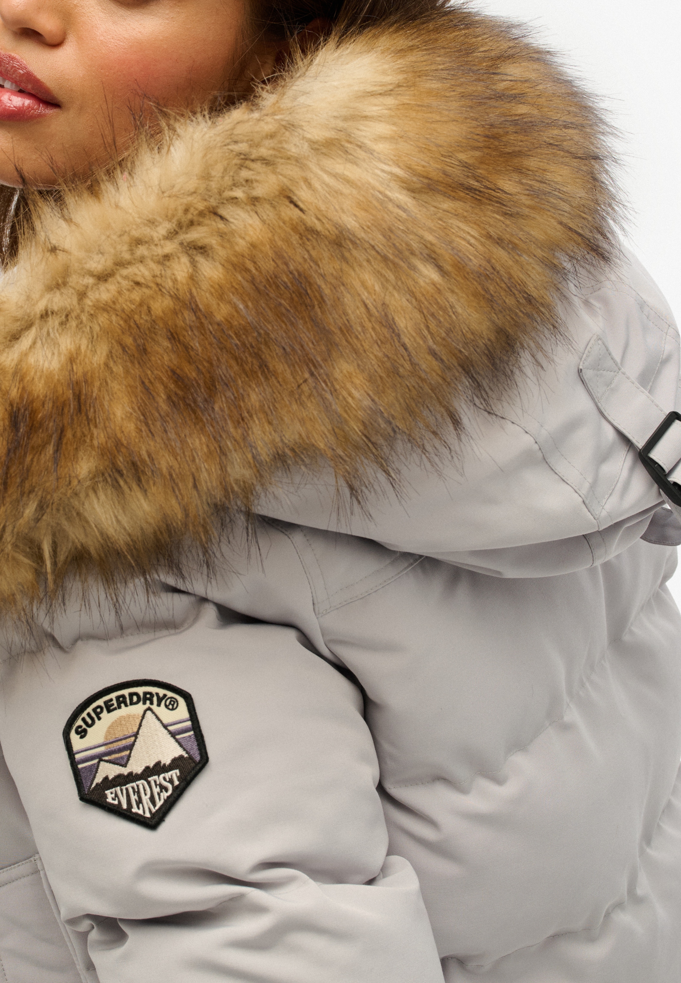 Superdry Steppjacke »EVEREST HOODED BOMBER JKT« mit Kapuze