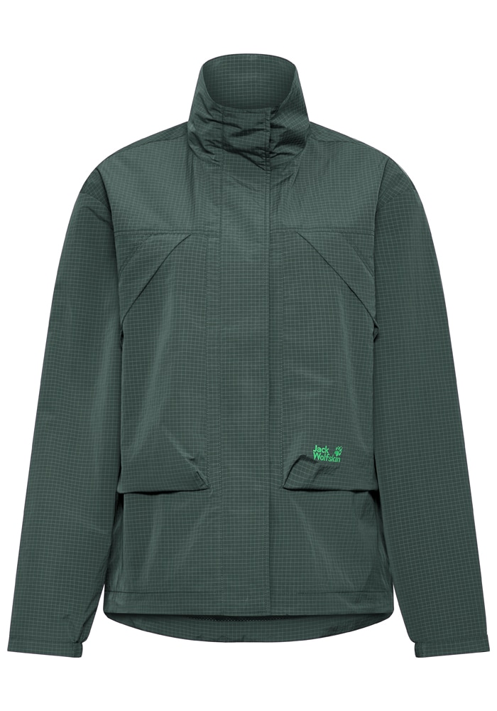 Jack Wolfskin Veste fonctionnelle »FIND THE WILD JKT W« avec col montant haut, coupe-vent, respirant, longueur couvrant les fesses