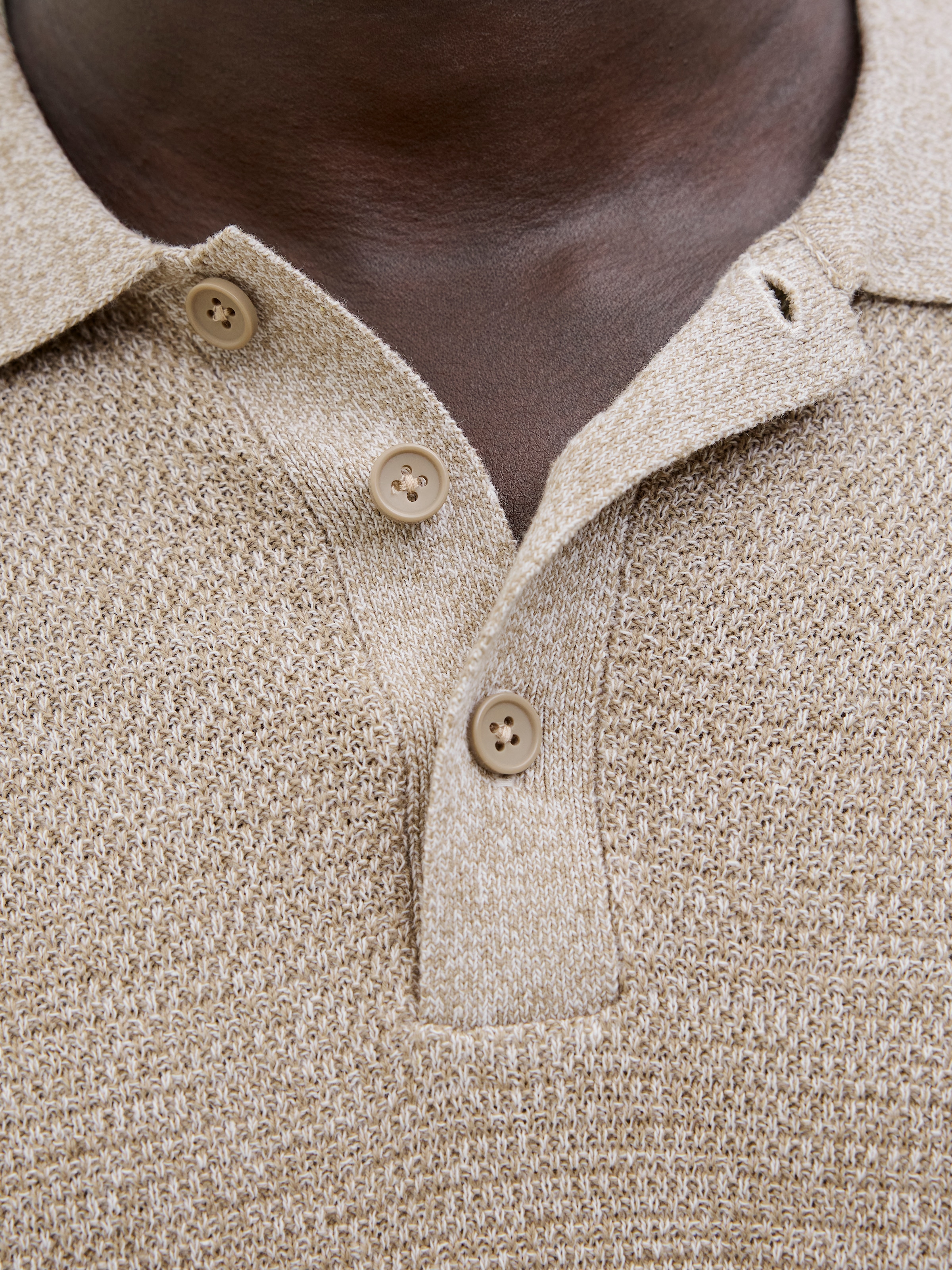 Jack & Jones Pull en tricot »JJEGEORGE KNIT POLO LS SN«
