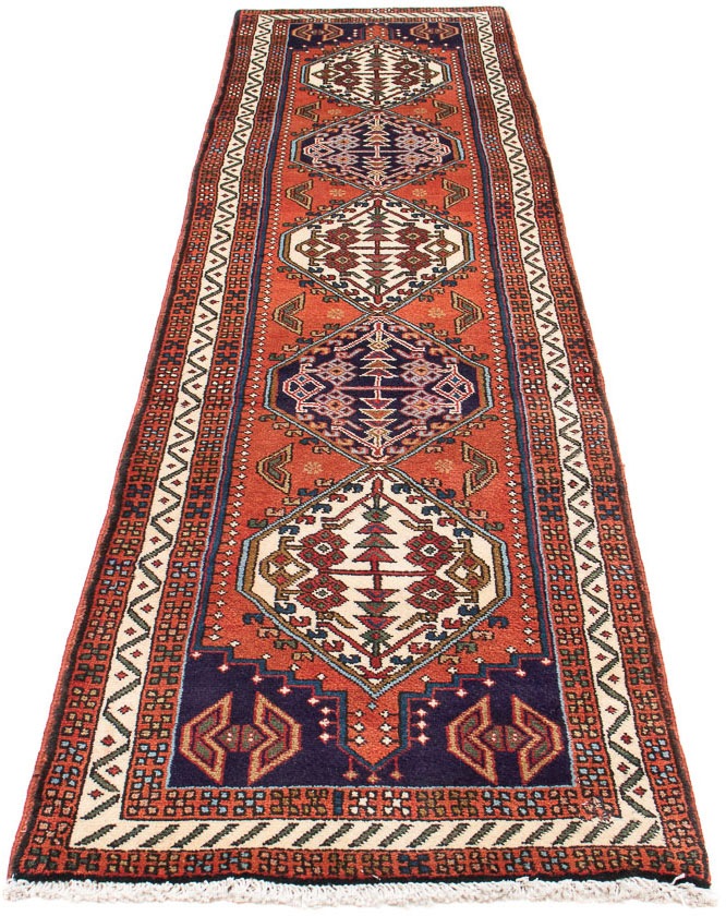 Image of morgenland Orientteppich »Perser - Nomadic - 293 x 69 cm - rost«, rechteckig, 10 mm Höhe, Wohnzimmer, Handgeknüpft, Einzelstück mit Zertifikat bei Ackermann Versand Schweiz