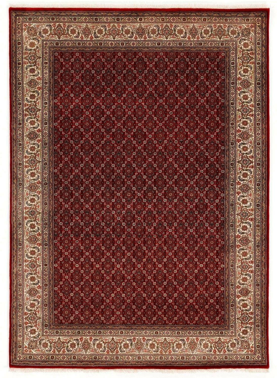 Image of OCI DIE TEPPICHMARKE Orientteppich "CAVARI HERATI" rechteckig 4 mm Höhe handgeknüpft, mit Fransen, Wolle mit Seide, Wohnzimmer