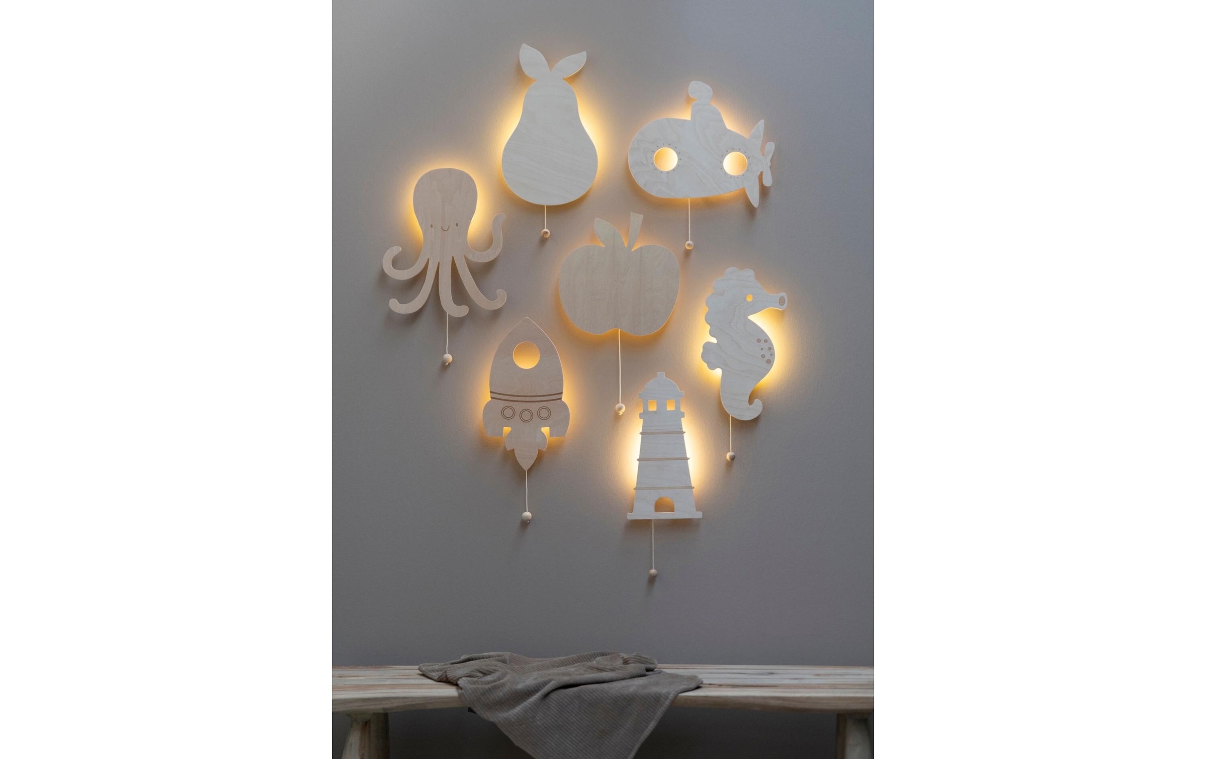 Applique murale en bois wonder girafe