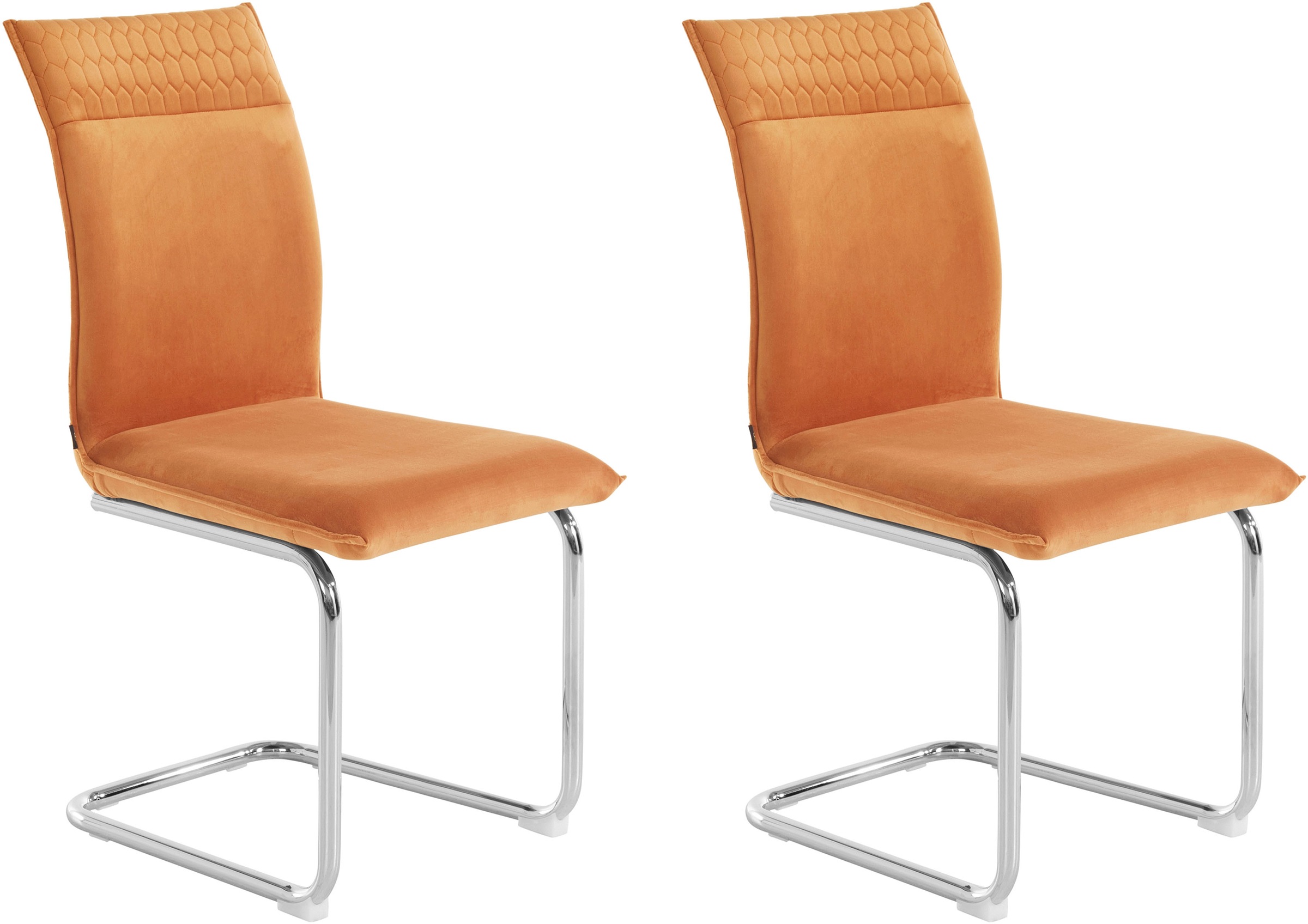 Image of Leonique Freischwinger »Deorwine«, 2 St., Veloursstoff, im 2er Set erhältlich, mit verchromten Metallbeinen, in verschiedenen Farbvarianten erhältlich, Sitzhöhe 47 cm bei Ackermann Versand Schweiz