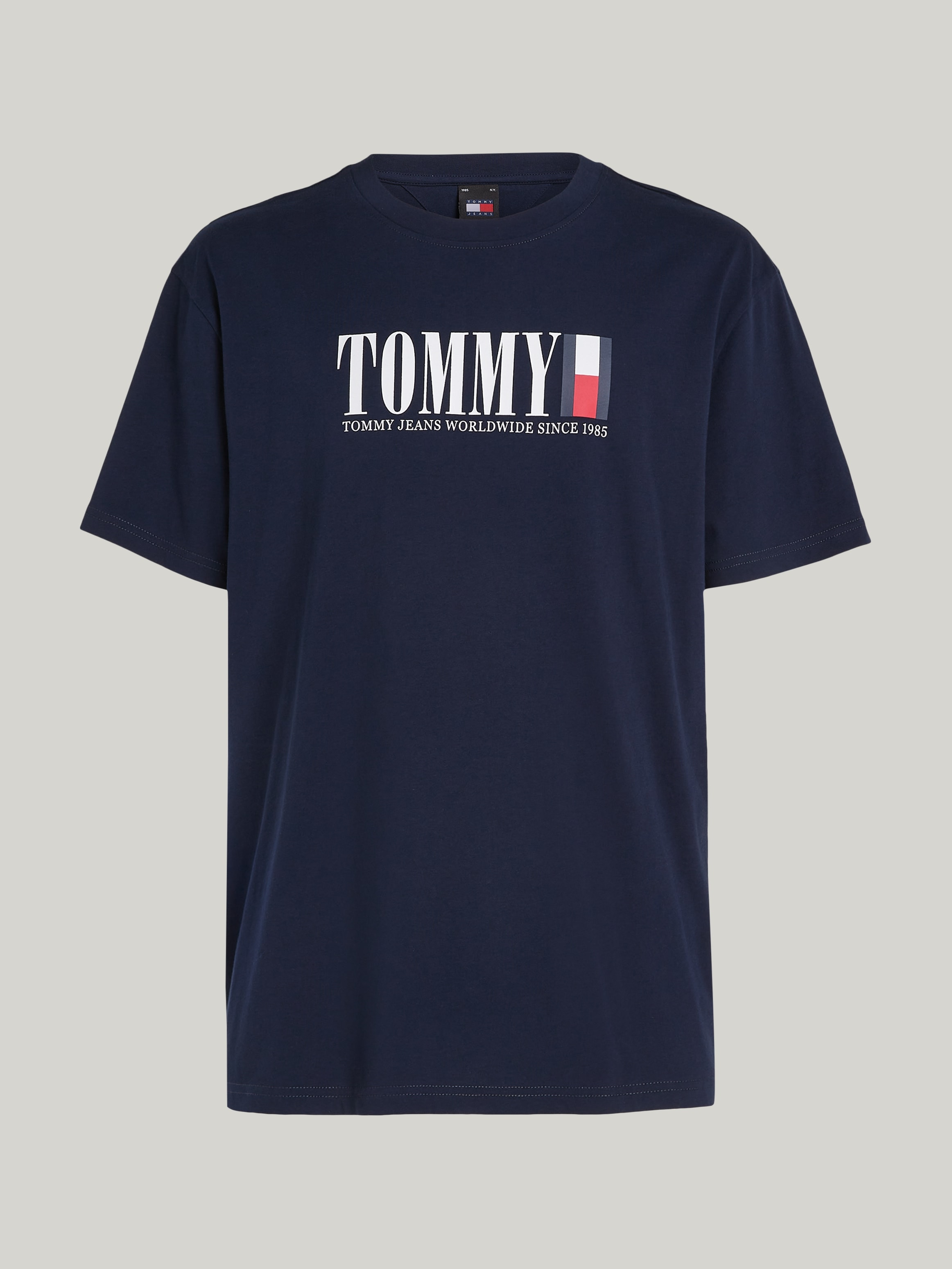 Tommy Jeans Plus T-Shirt »TJM REG TOMMY DNA FLAG TEE EXT«, Grosse Grössen mit Logoprägung