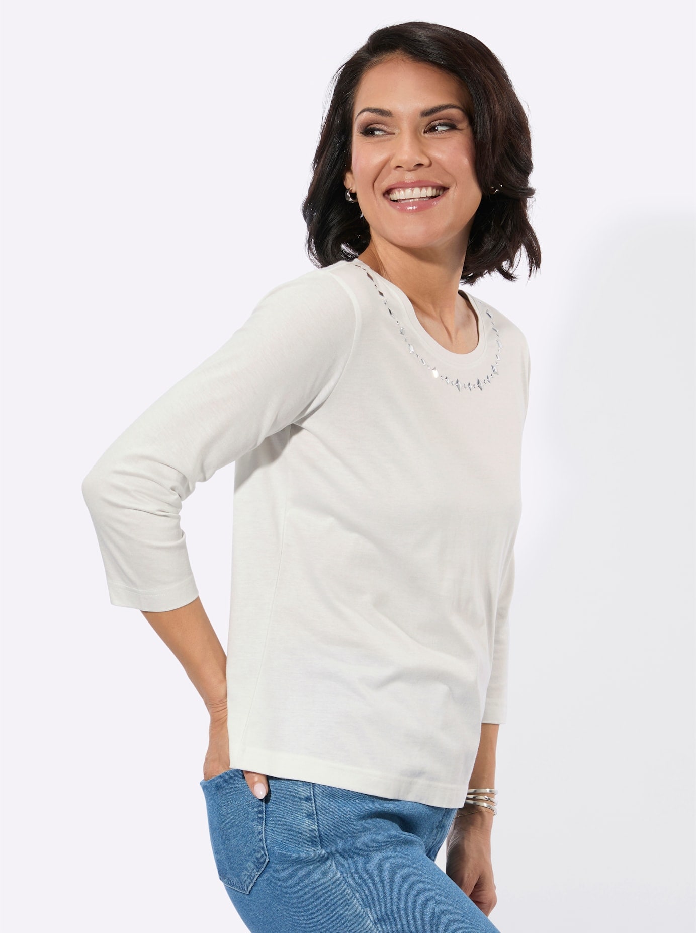 Casual Looks T-shirt à manches 3/4 »Rundhals-Shirt« 1