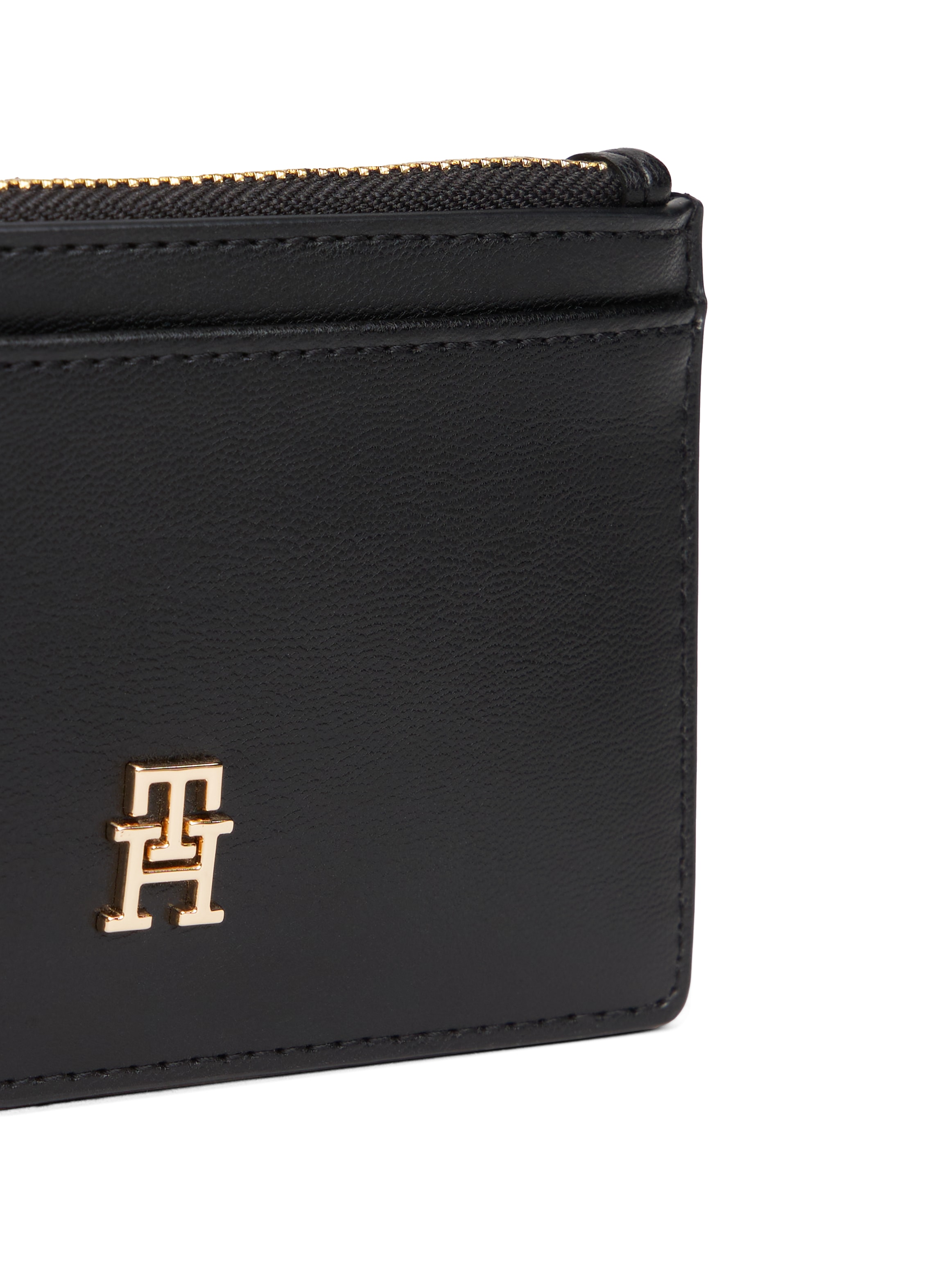 Tommy Hilfiger Porte-cartes »TH ICON LONG CC HOLDER« , Geldbeutel, Portemonnaie mit goldfarbenem TH-Schmuckelement