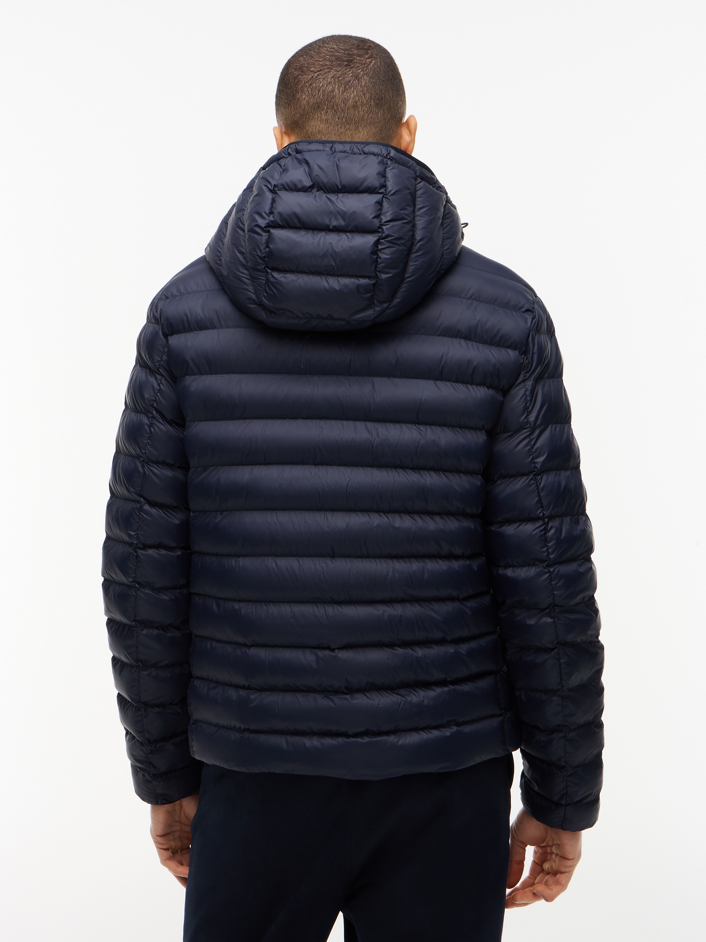 Tommy Hilfiger Veste matelassée »PACKABLE RECYCLED HOODED« avec capuche capuche sportive avec Global Stripe