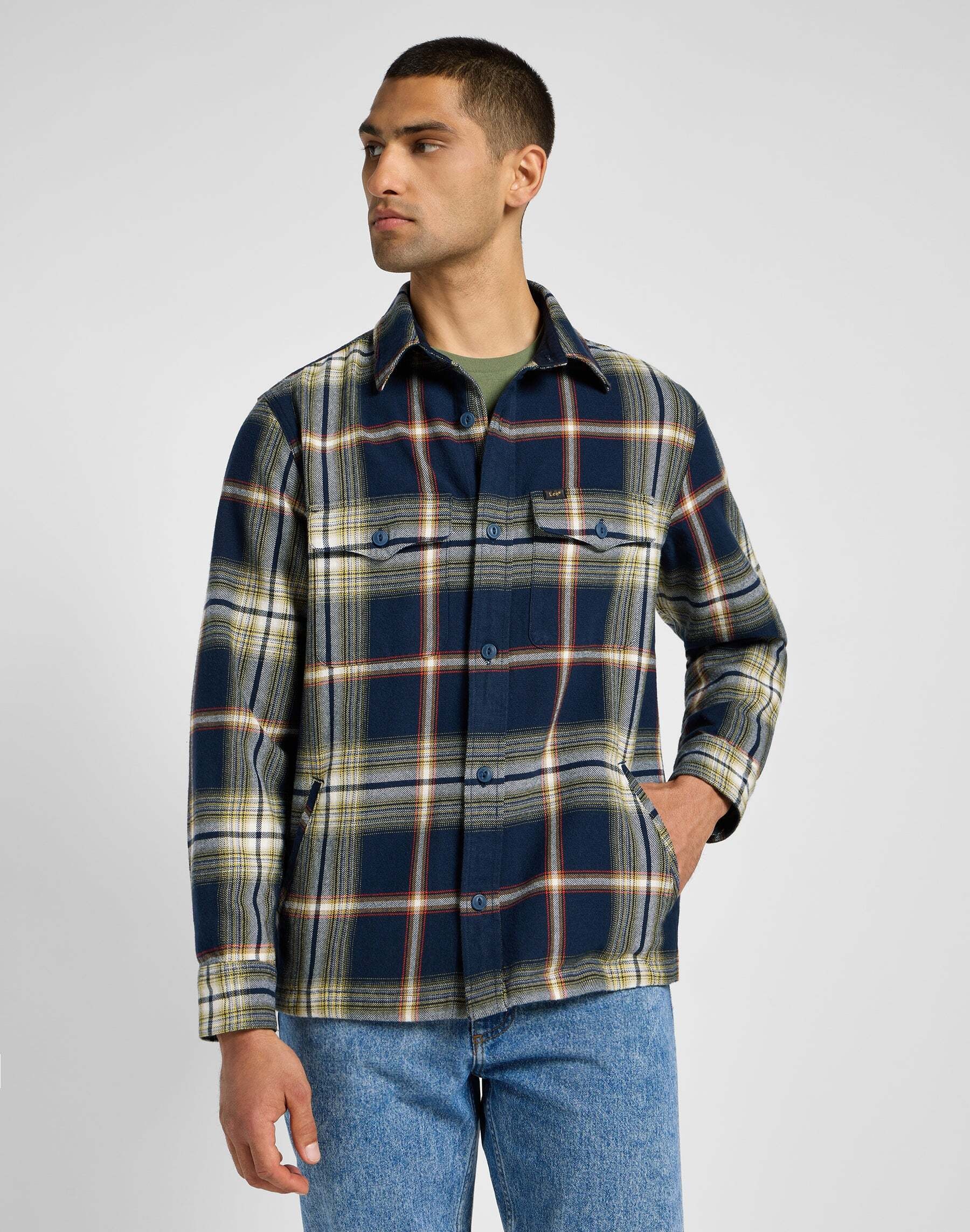 Langarmhemd »LEE Langarmhemd Flap Pocket Overshirt«