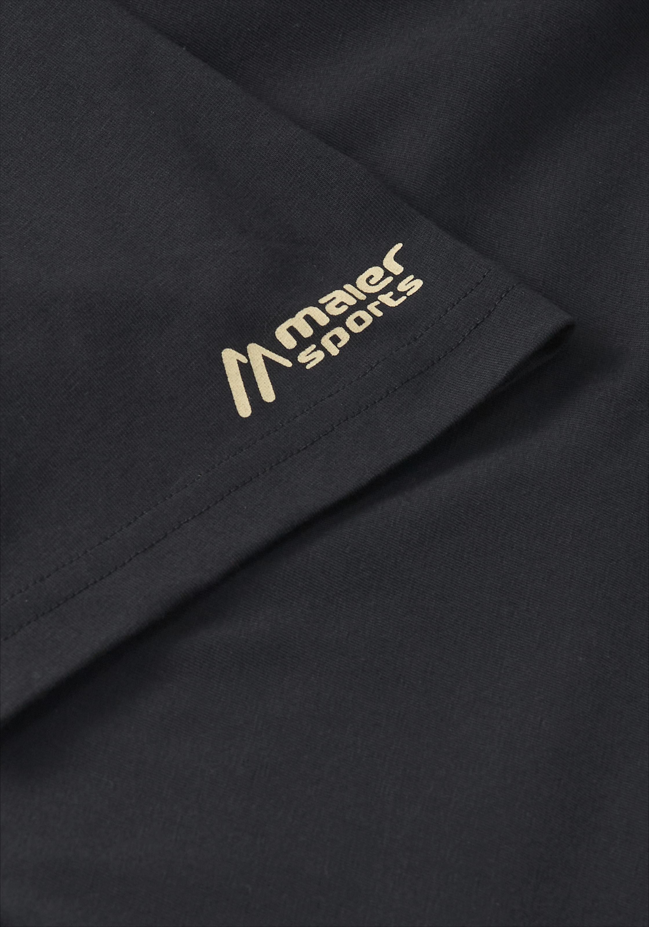 Maier Sports T-shirt »MS FAV Tee Print« T-shirt unisexe manches courtes avec impression dos, loose fit