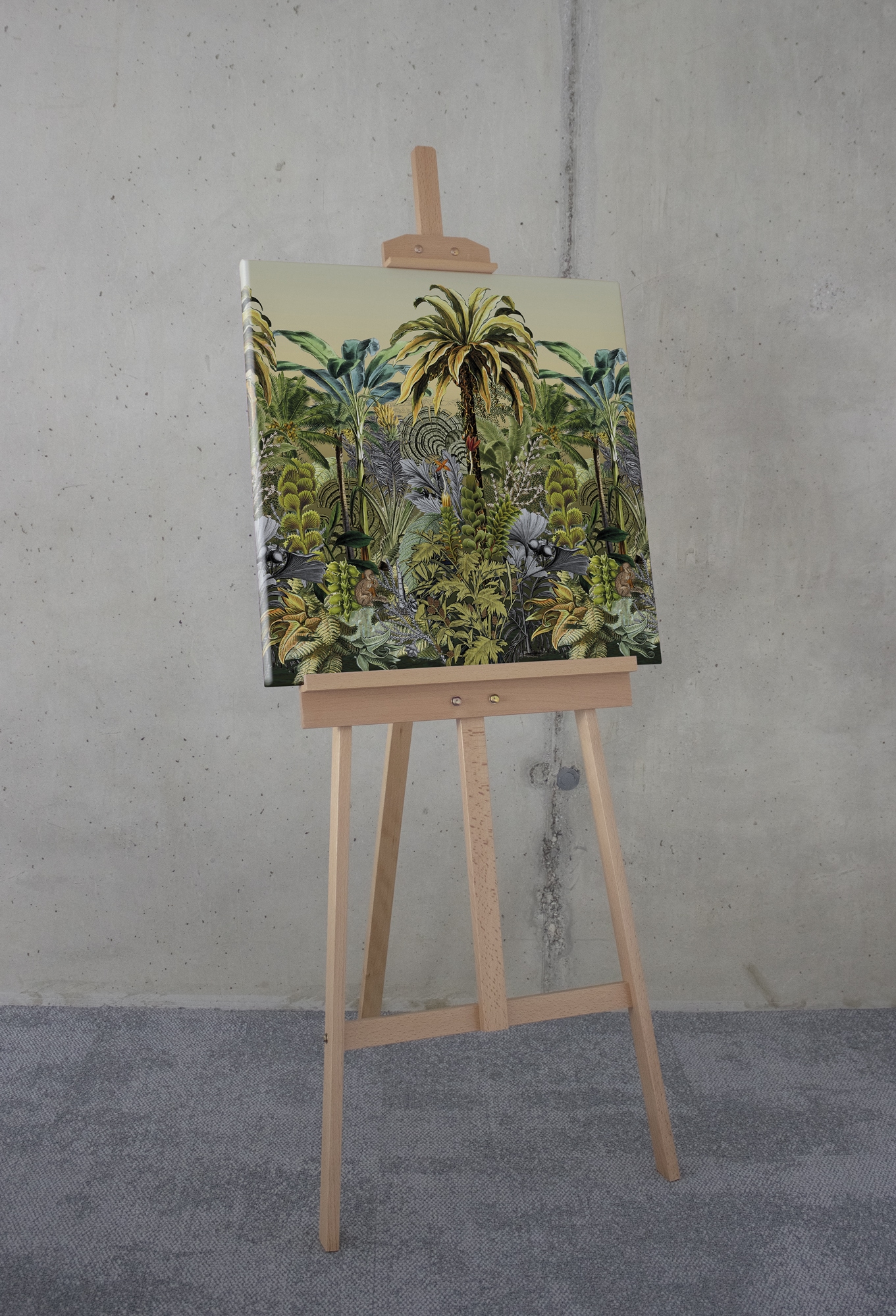 Komar Leinwandbild »Tropical Heat - Grösse 60 x 60 cm«, Natur, (1 St.), Keilrahmenbild mi Echtholzrahmen