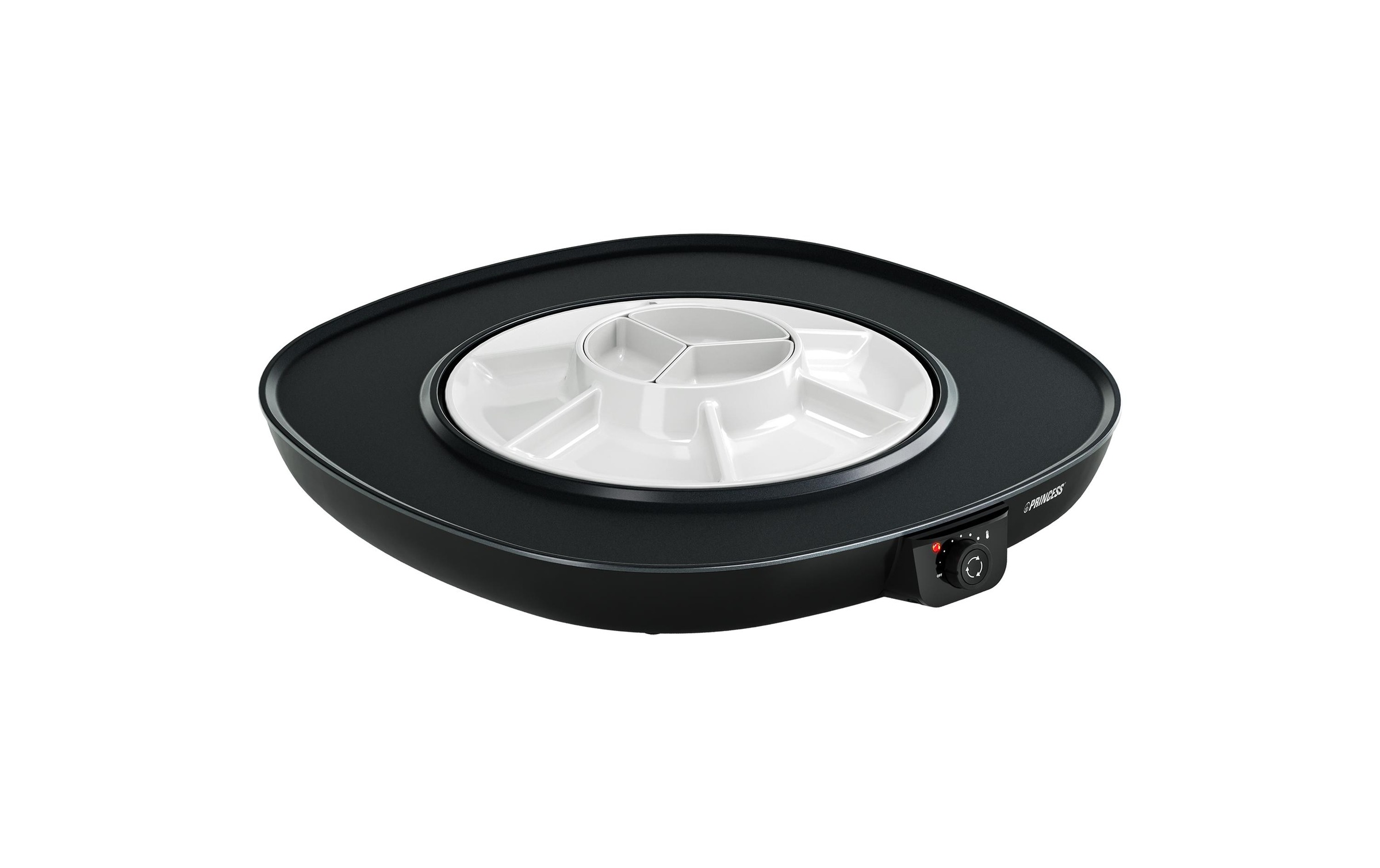 PRINCESS Tischgrill »Table Chef Pirouette« 1100 W mit Anti-Rutsch-Füsse, Drehknopf, Fettauffangschale, Thermostat