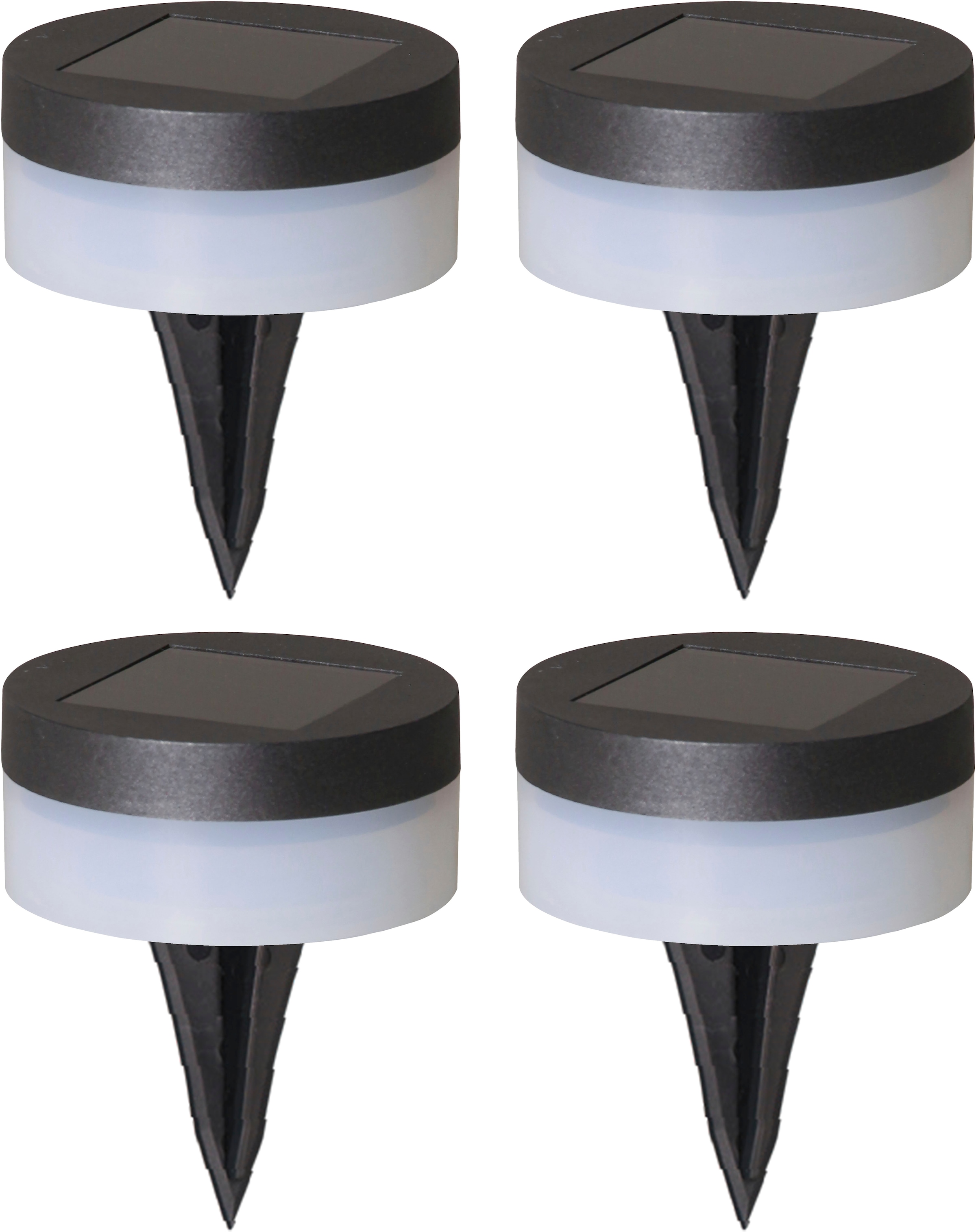 Image of LUXFORM Gartenleuchte "Solar-Erdspiessleuchten - Avignon - 4 St - LED" LED-Modul 3 Stk. Ganzjährig Solar