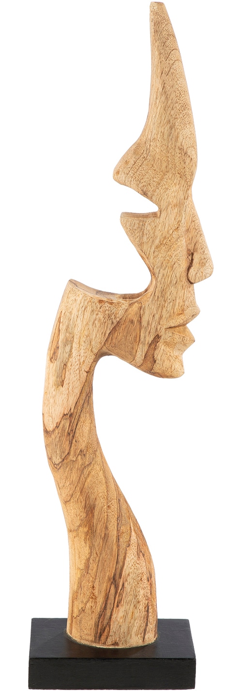 Image of GILDE Skulptur "Skulptur Gesicht Silhouette naturfarben" Gesicht Dekoobjekt zeitgenössische Kunst abstrakte Köpfe