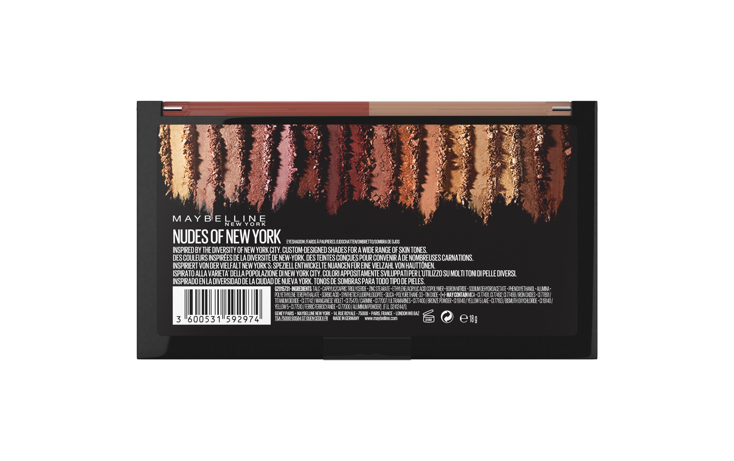 Maybelline Lidschatten-Palette »Nude«