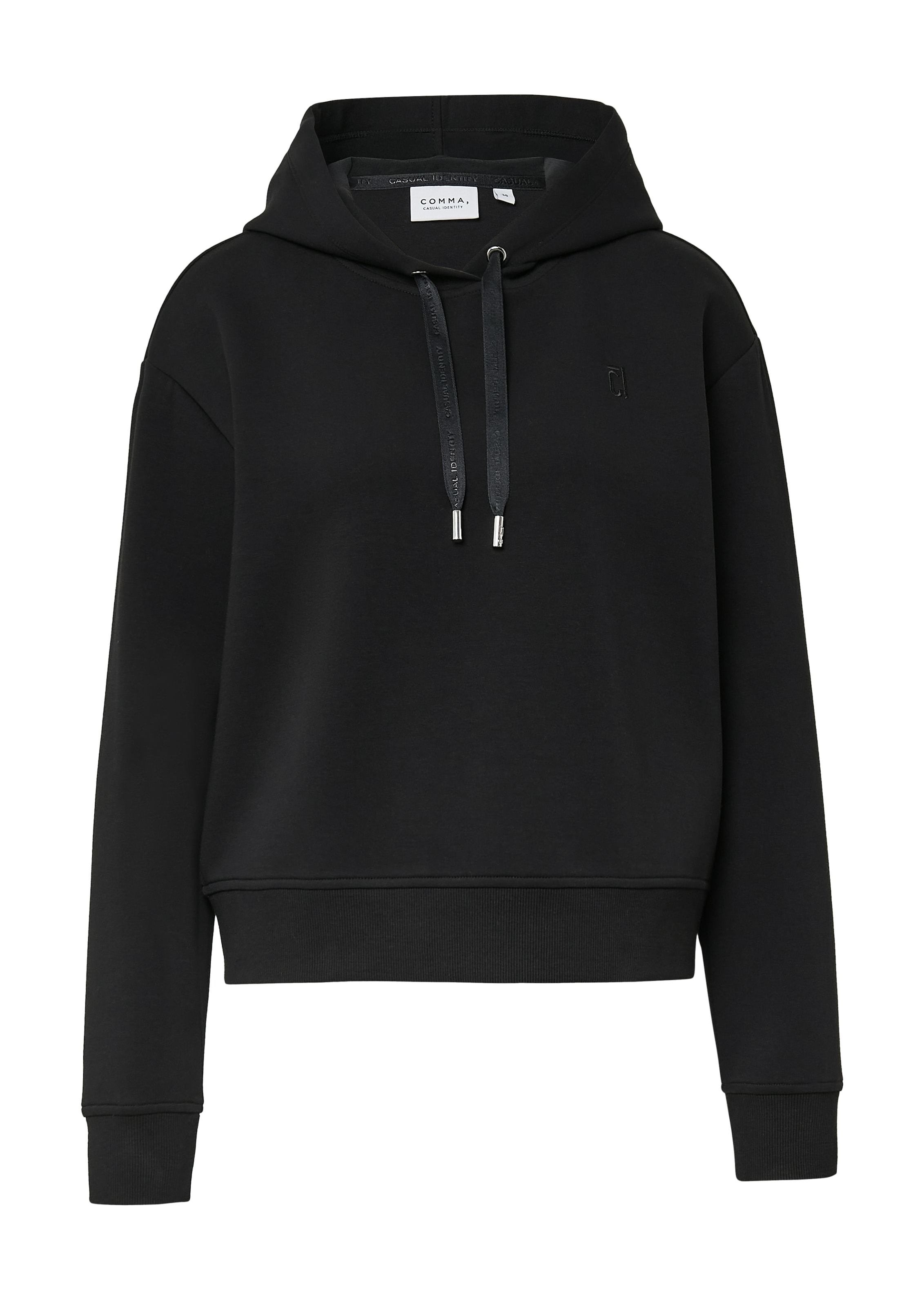 comma casual identity Sweat à capuche , court, décontracté, avec capuche, mélange de coton
