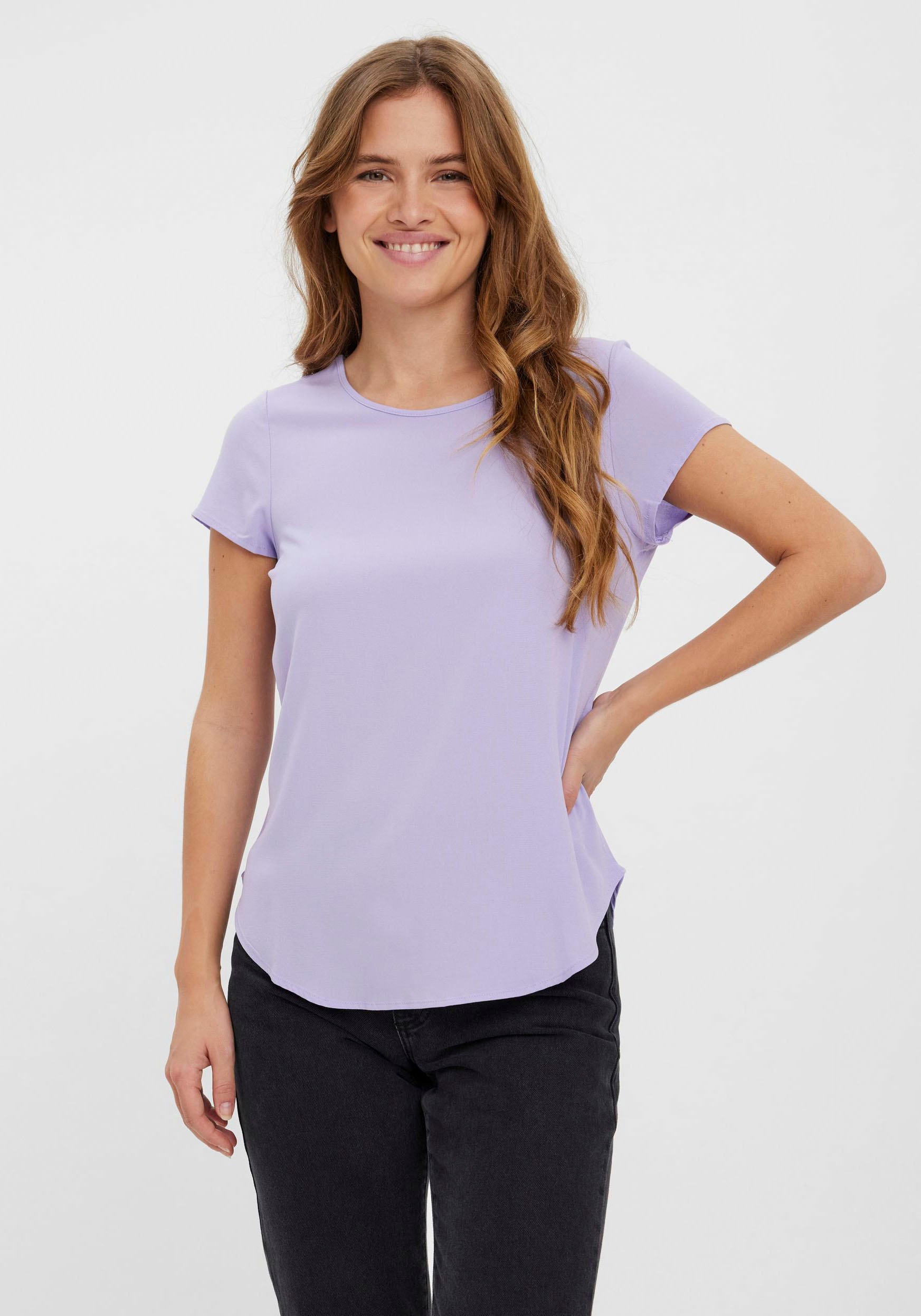 Image of Vero Moda Shirtbluse »VMBECCA PLAIN SS TOP« bei Ackermann Versand Schweiz