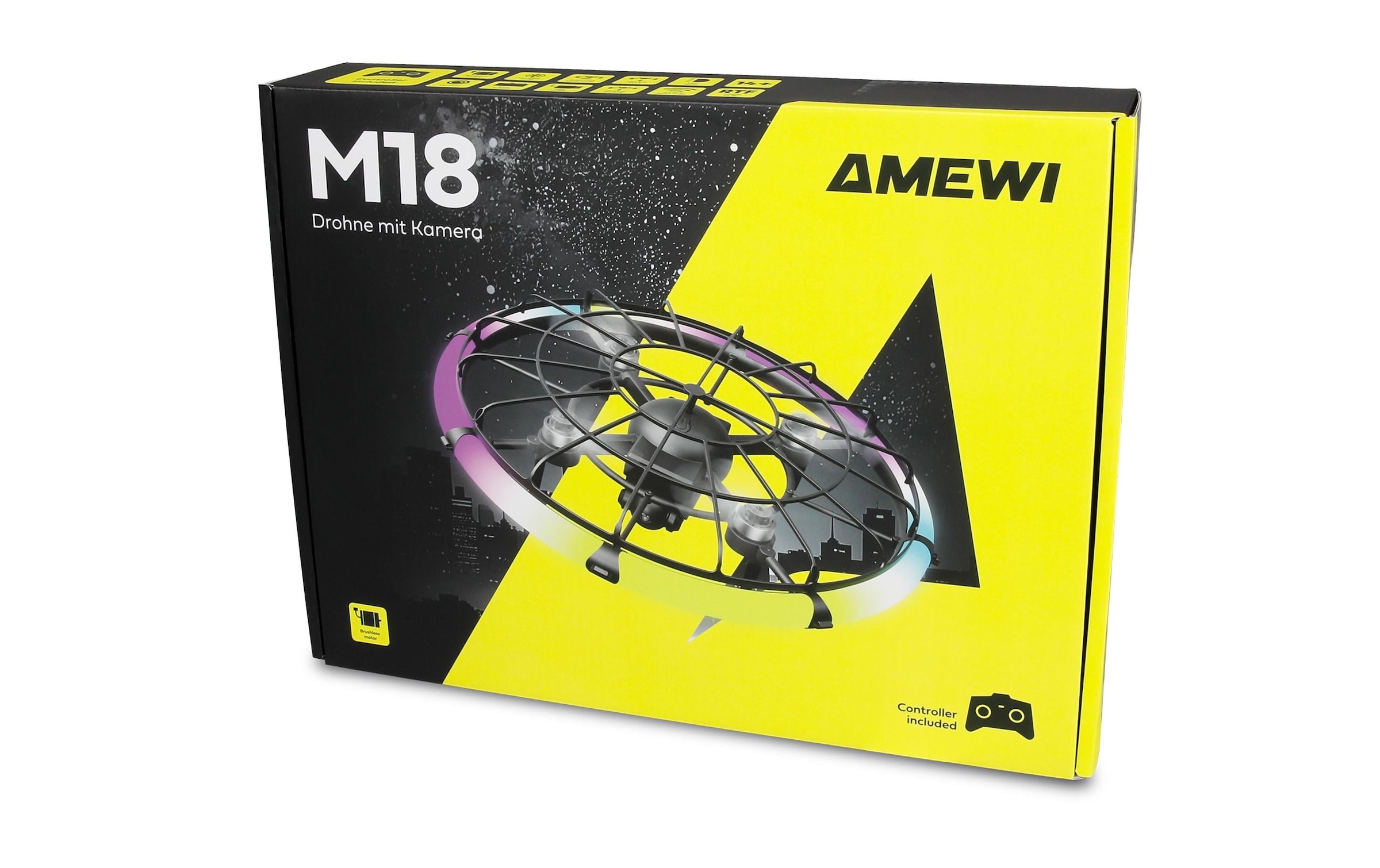 Amewi Drone »M18 Brushless mit Kamera & LED-Ring RTF«