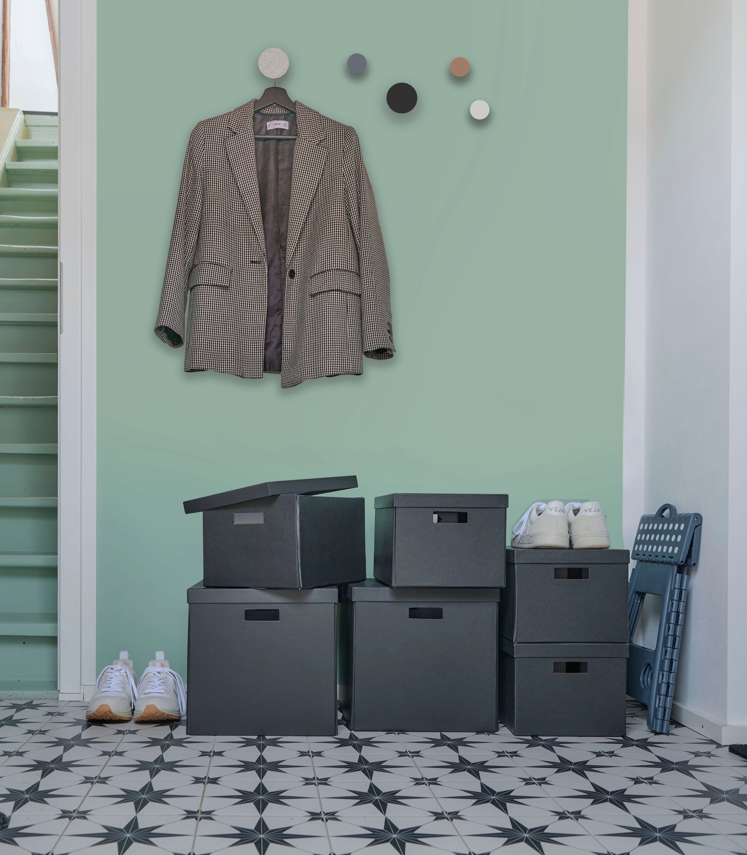 Zeller Present Aufbewahrungsbox beschriftbar, recycelter Karton
