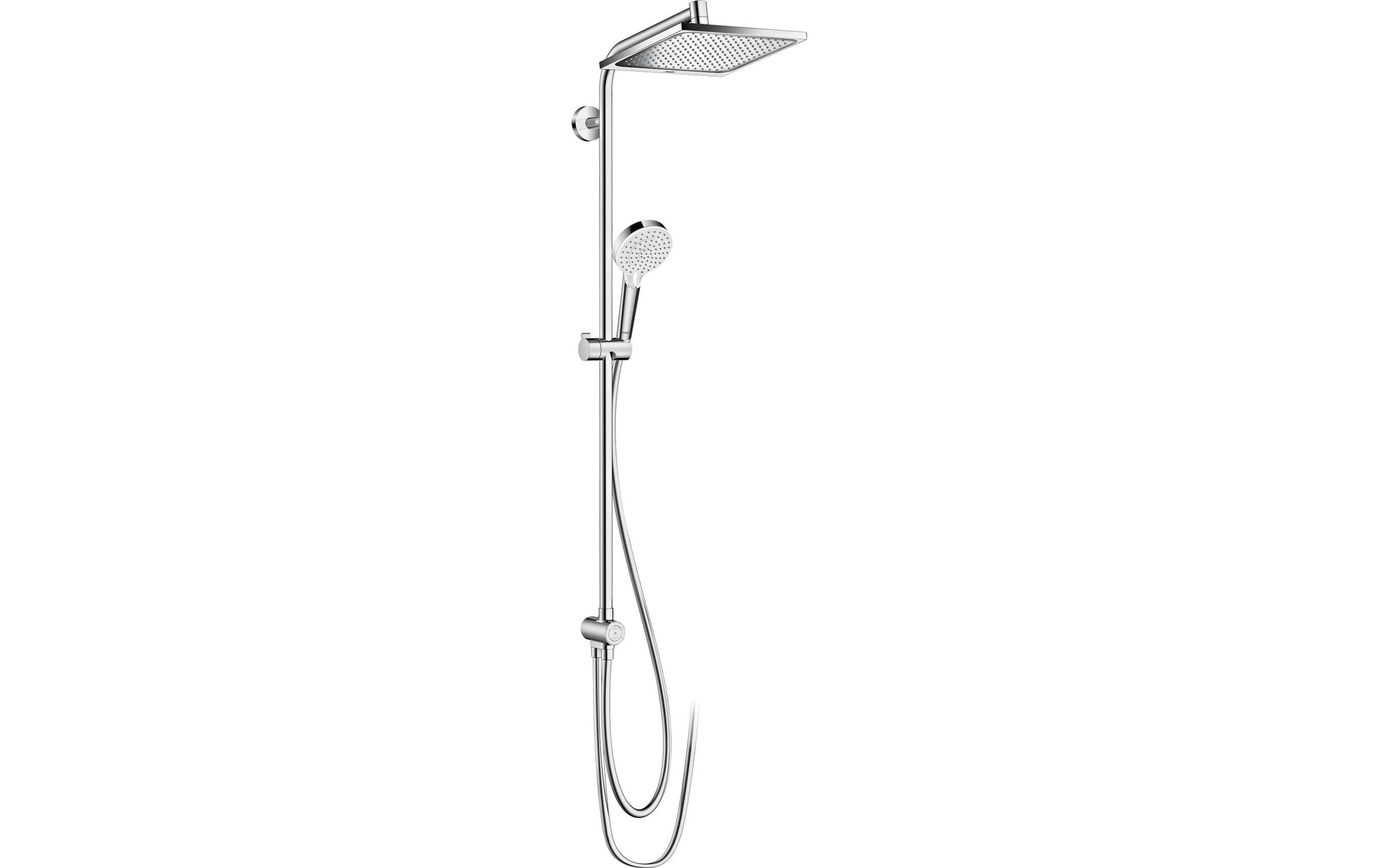 Image of hansgrohe Duschsystem "Crometta E" Komplett-Set, 24cm, wassersparend 9 l/min, Reno, chrom