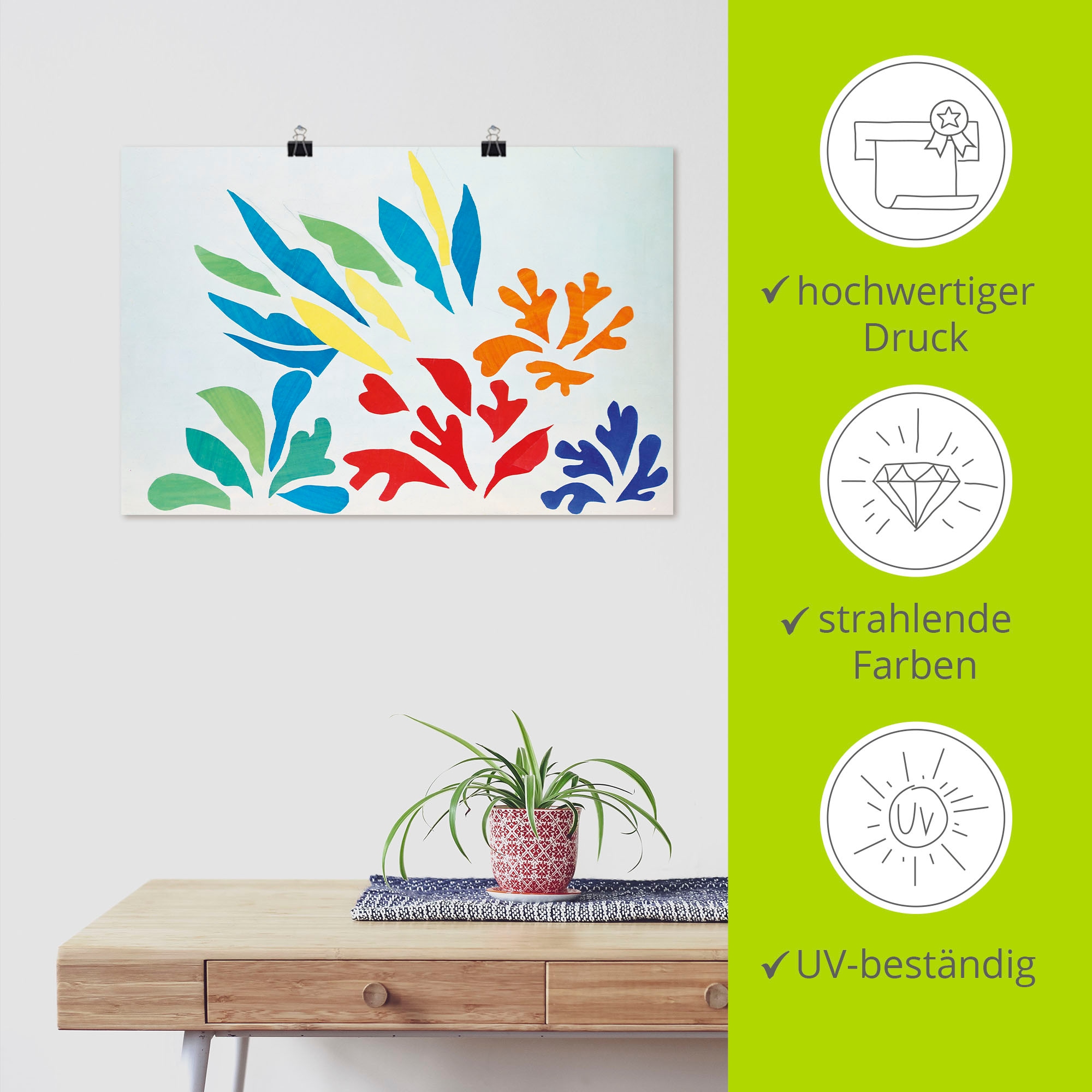 Artland Wandbild »Acanthes Nr.30.« Gegenstandslos 1 Stk. tlg. als Alubild, Leinwandbild, Poster, Wandaufkleber in verschied. Grössen