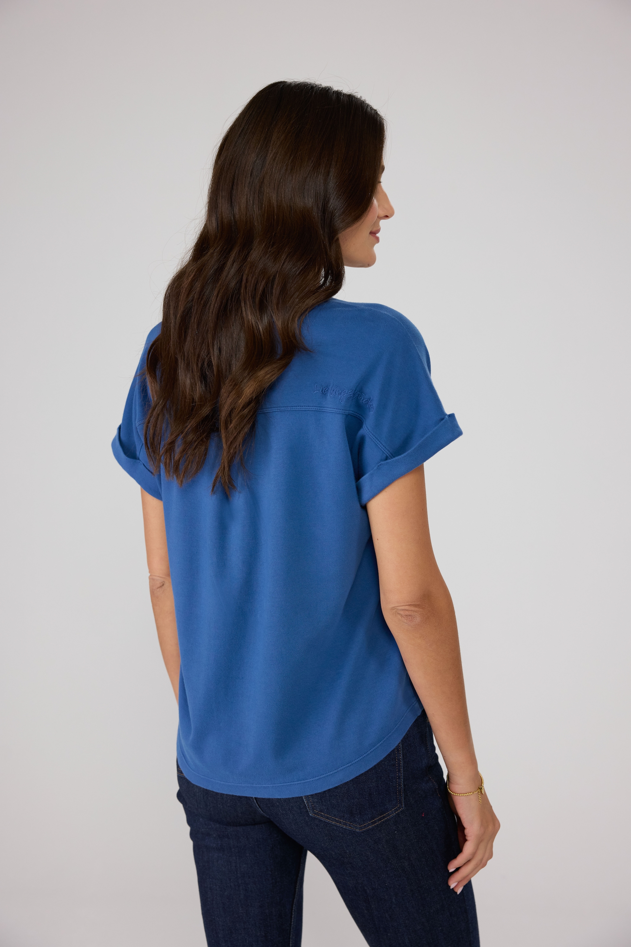 Lieblingsstück Rundhalsshirt »CamilaEp«, aus reiner Baumwolle
