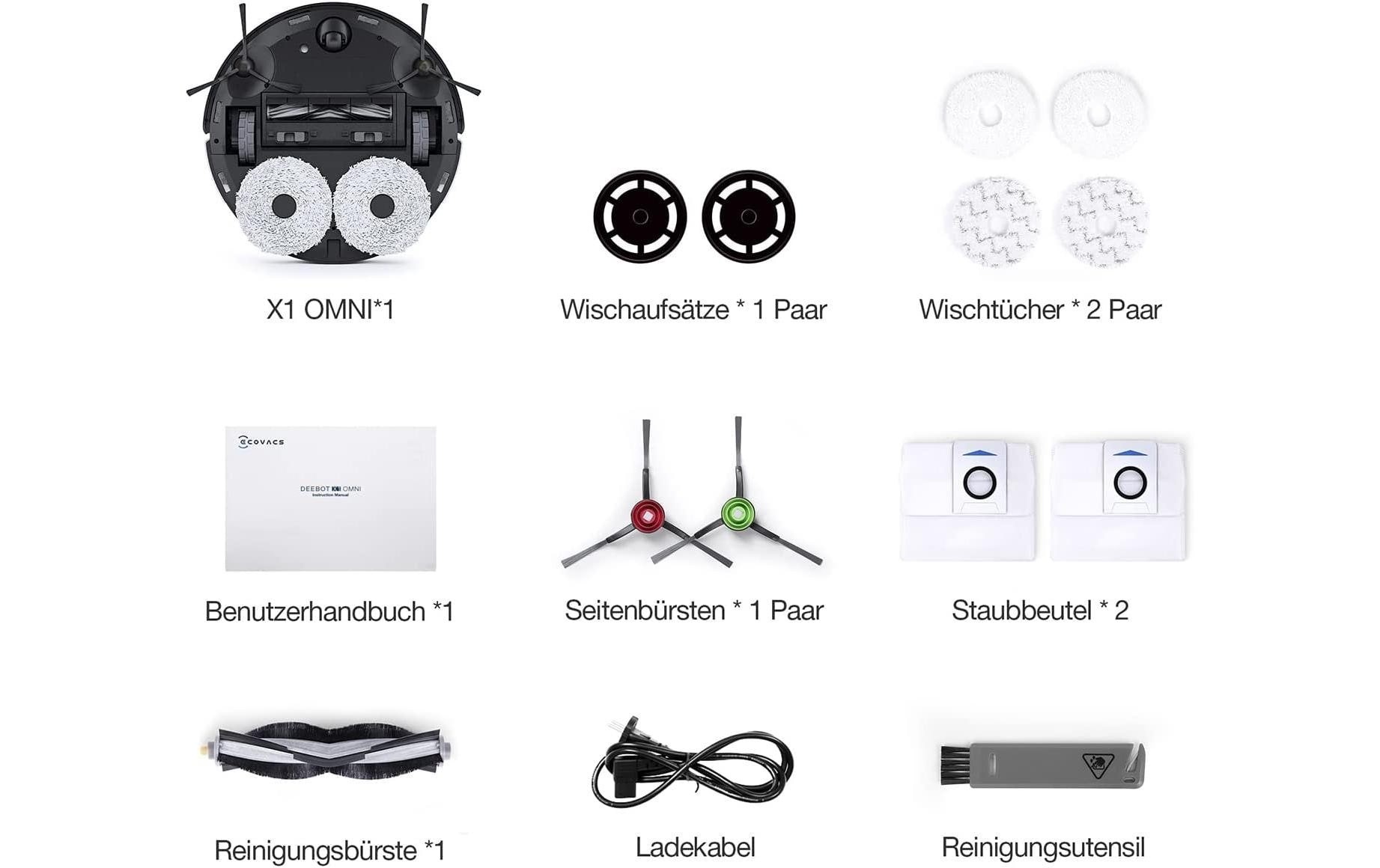 ECOVACS Nass-Trocken-Saugroboter »Deebot X1 OMNI«
