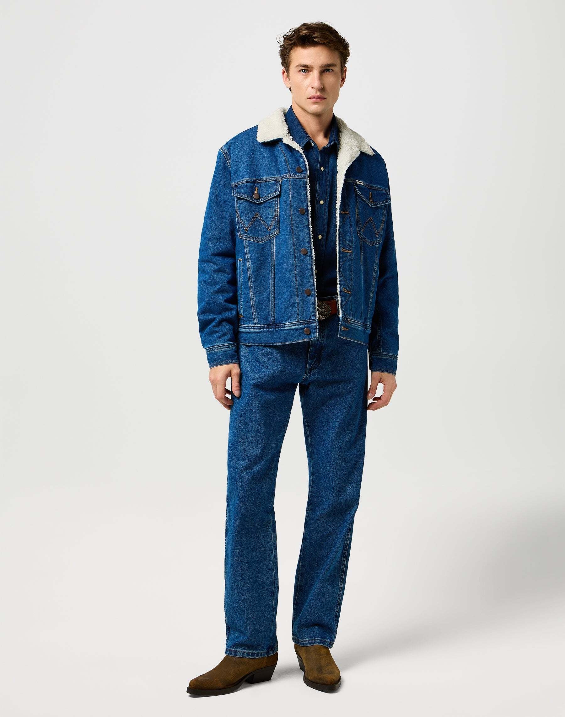 Wrangler Jeansjacke »WRANGLER Jeansjacke Sherpa Classic Jacket«