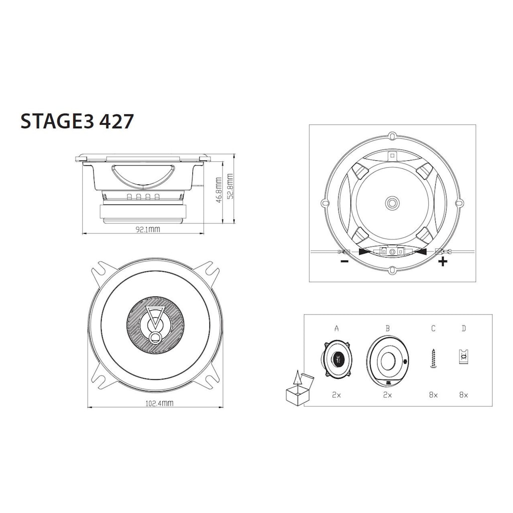 JBL Auto-Lautsprecher »Stage3 4«