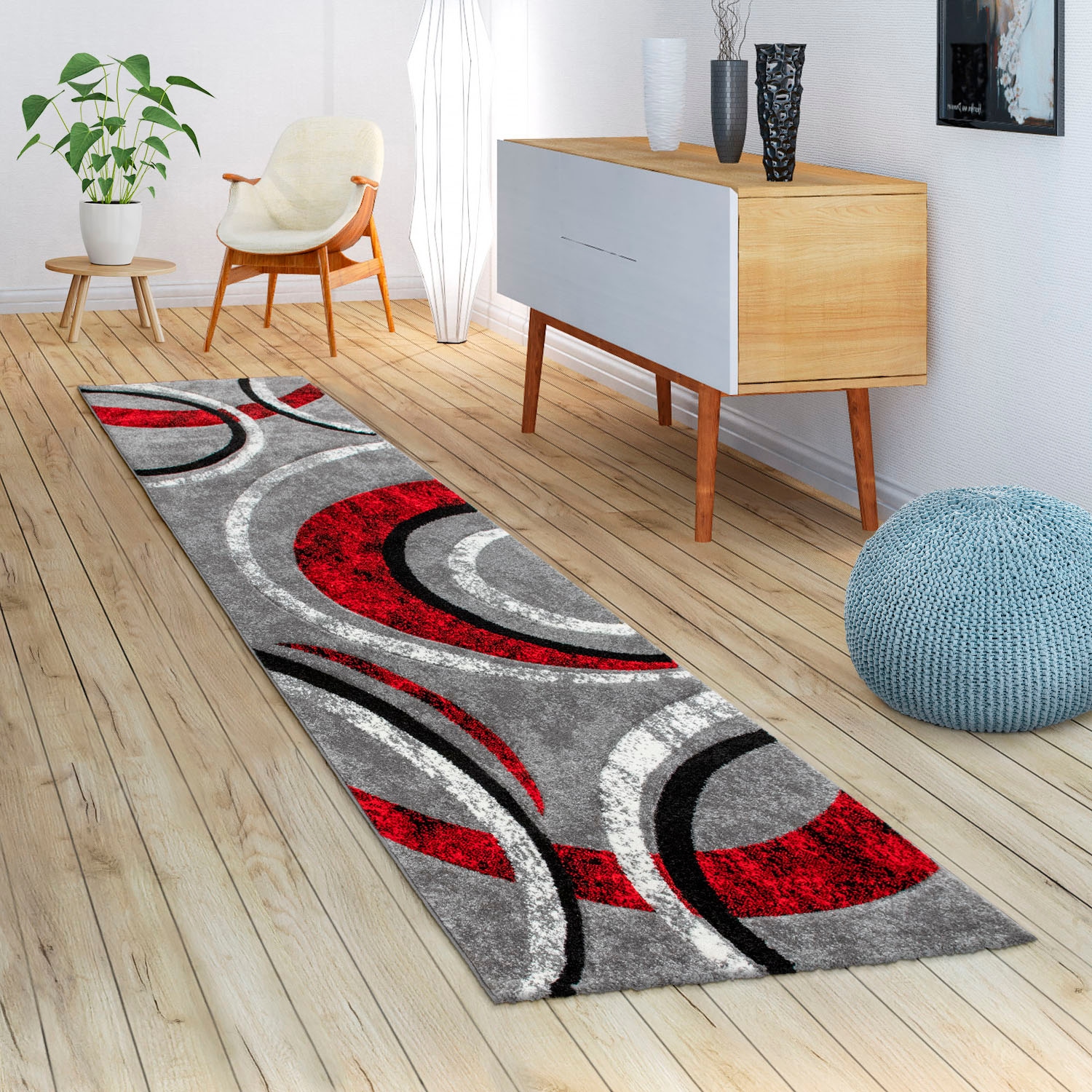 Image of Paco Home Teppich "Brillance 758" rechteckig 14 mm Höhe Kurzflor, modernes geometrisches Design, auch als Läufer